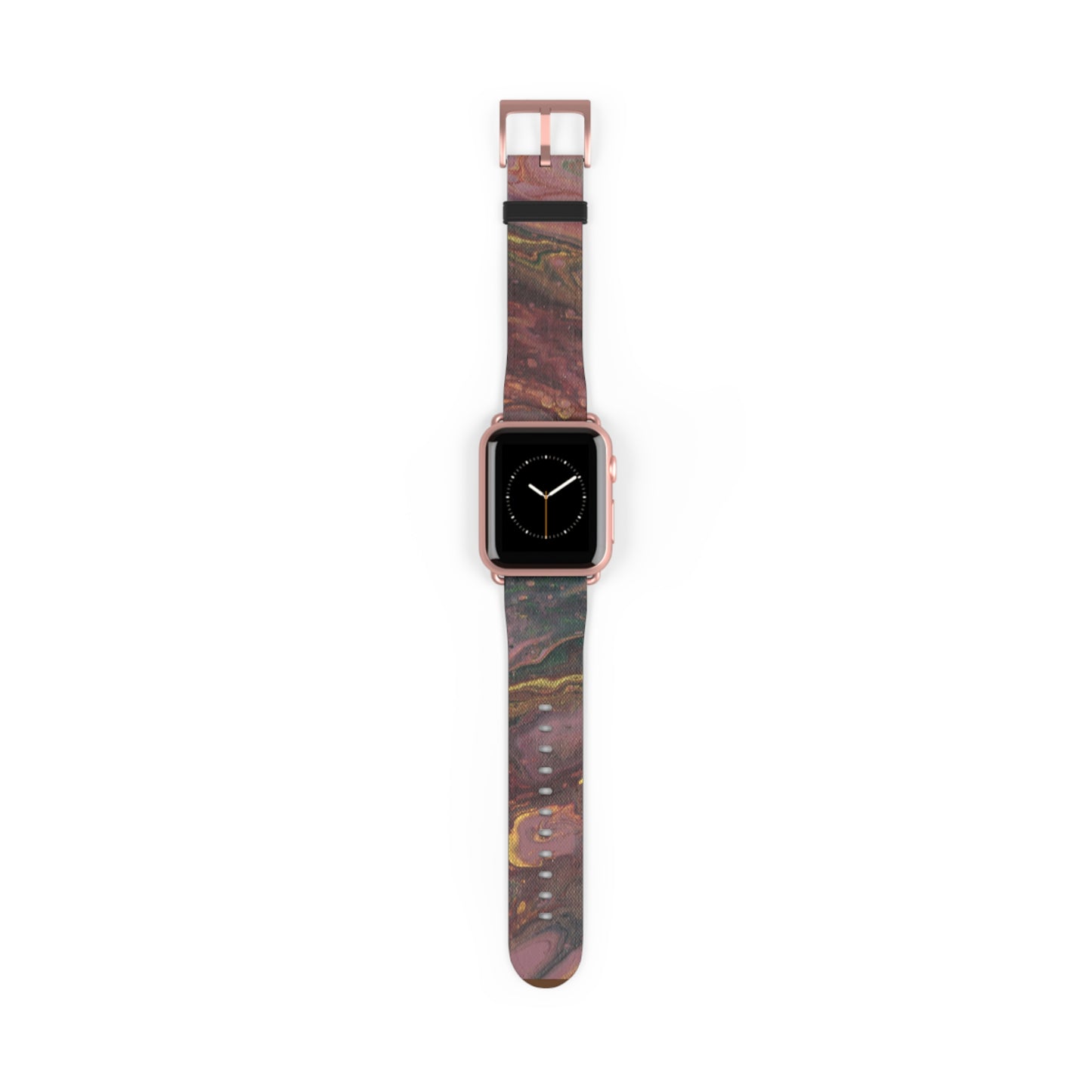 Burgundy Tapestry Watch Band for Apple Watch Series 1-9, Ultra, and SE devices