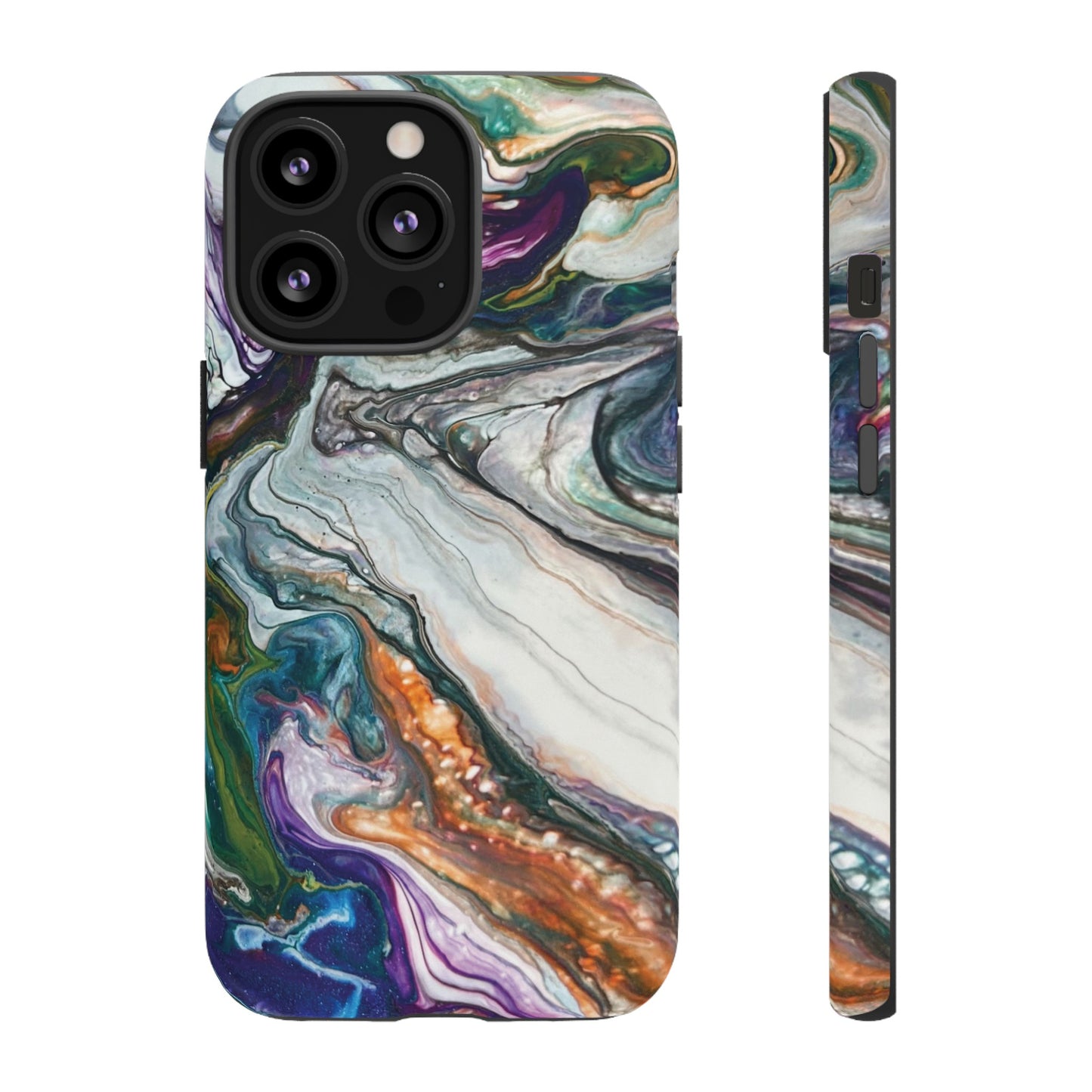 Vibrant Swirls Tough Phone Case for iPhone, Samsung Galaxy, and Google Pixel devices