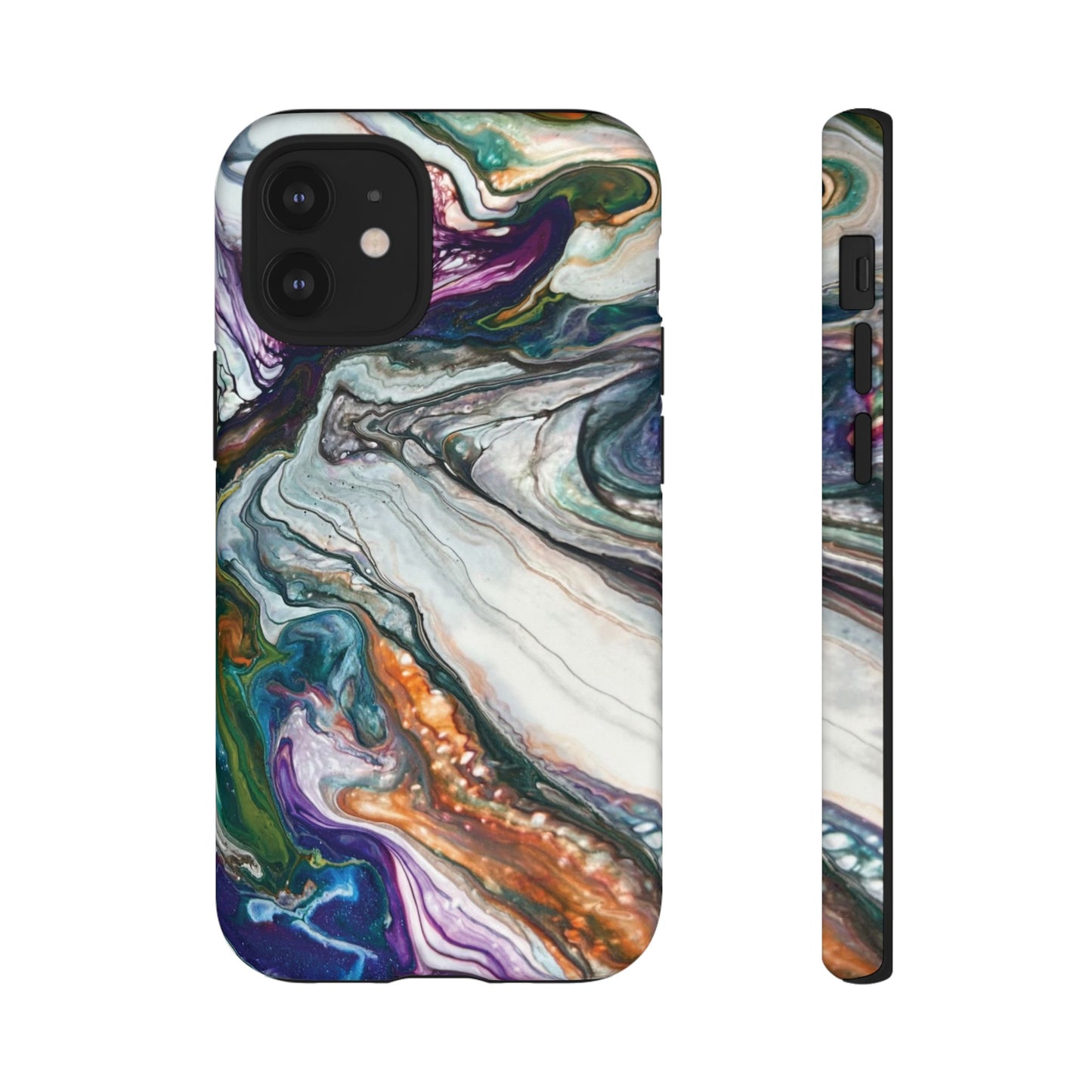 Vibrant Swirls Tough Phone Case for iPhone, Samsung Galaxy, and Google Pixel devices
