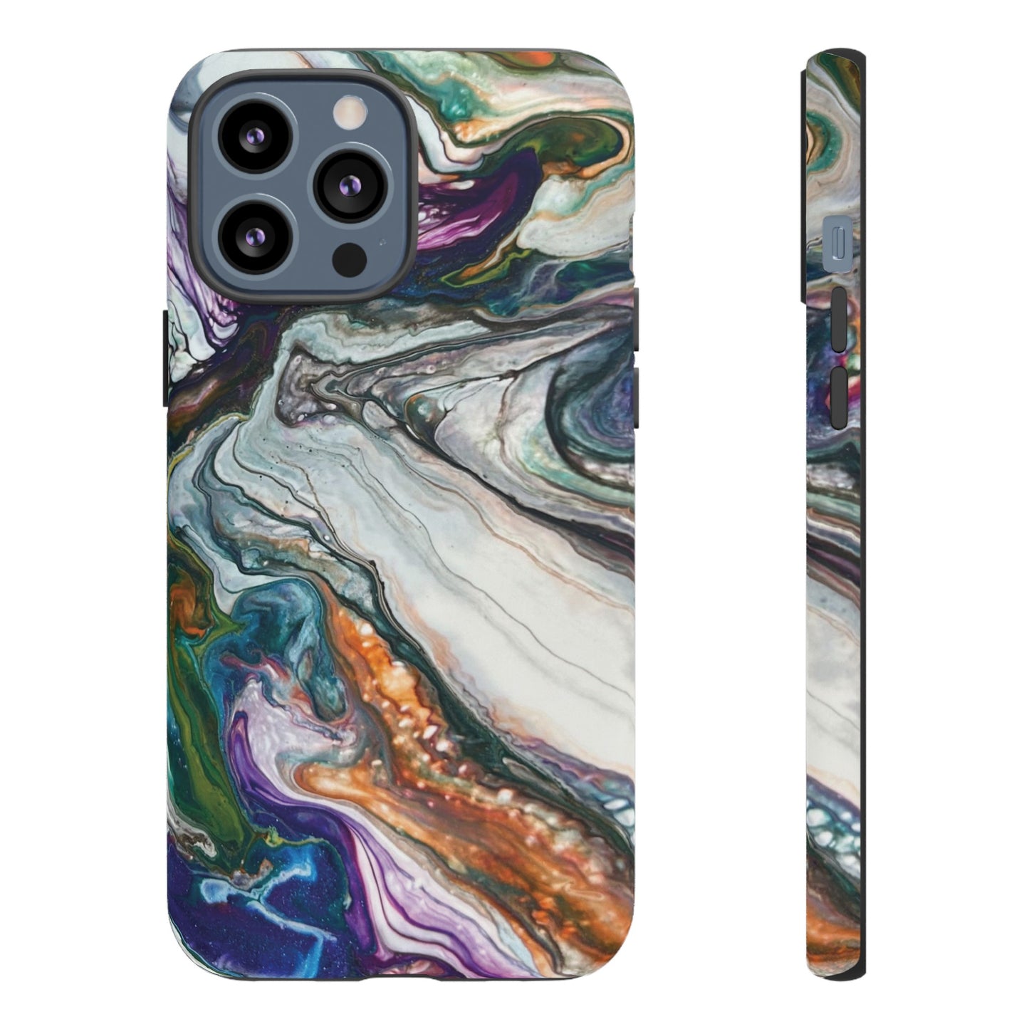 Vibrant Swirls Tough Phone Case for iPhone, Samsung Galaxy, and Google Pixel devices