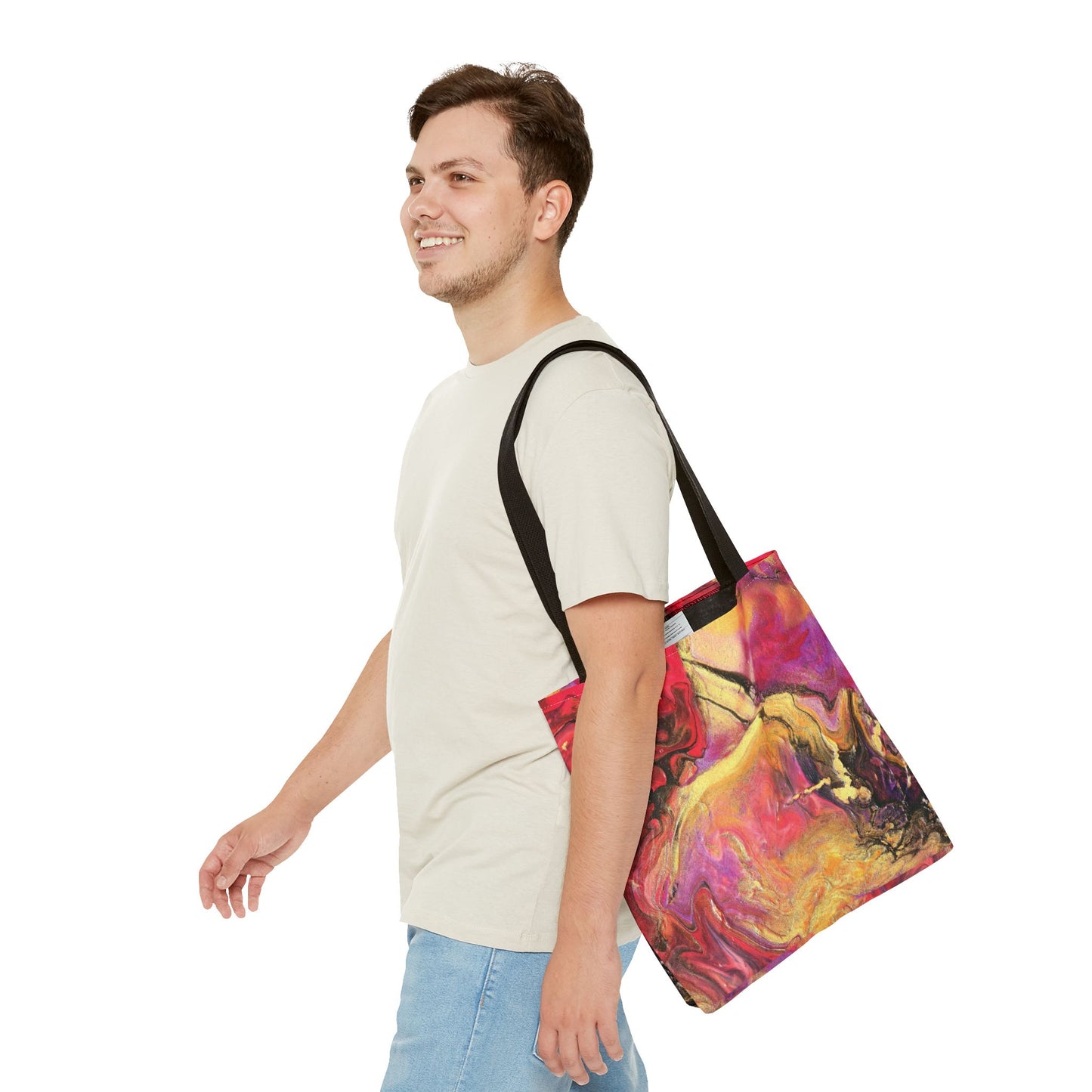 Tote Bag - Royal Flow Fluid Art Inspired