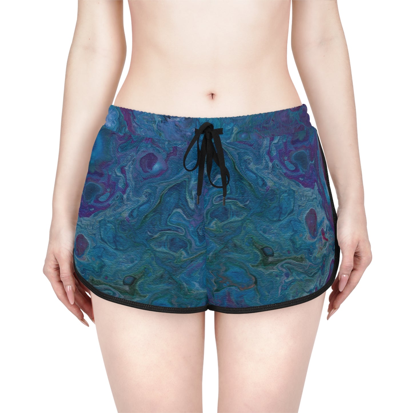 Women's Relaxed Shorts - Azure Seas