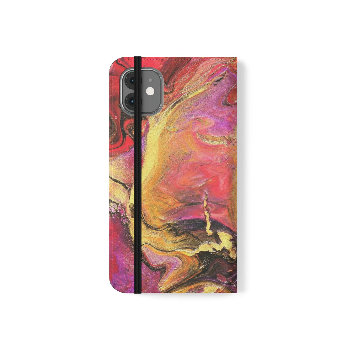 Flowing Royalty Flip Phone Case for iPhone 11 – 16 Pro, Samsung 21 – 22 Series