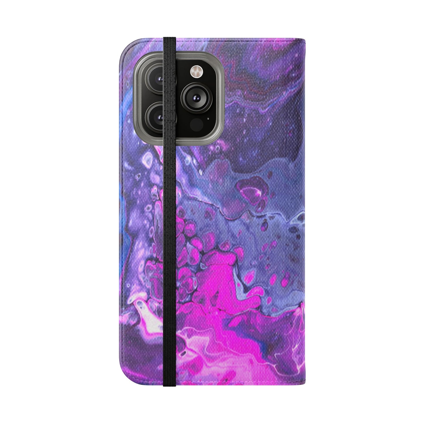 Velvet Twilight Flip Phone Case for iPhone 11 – 16 Pro, Samsung 21 – 22 Series