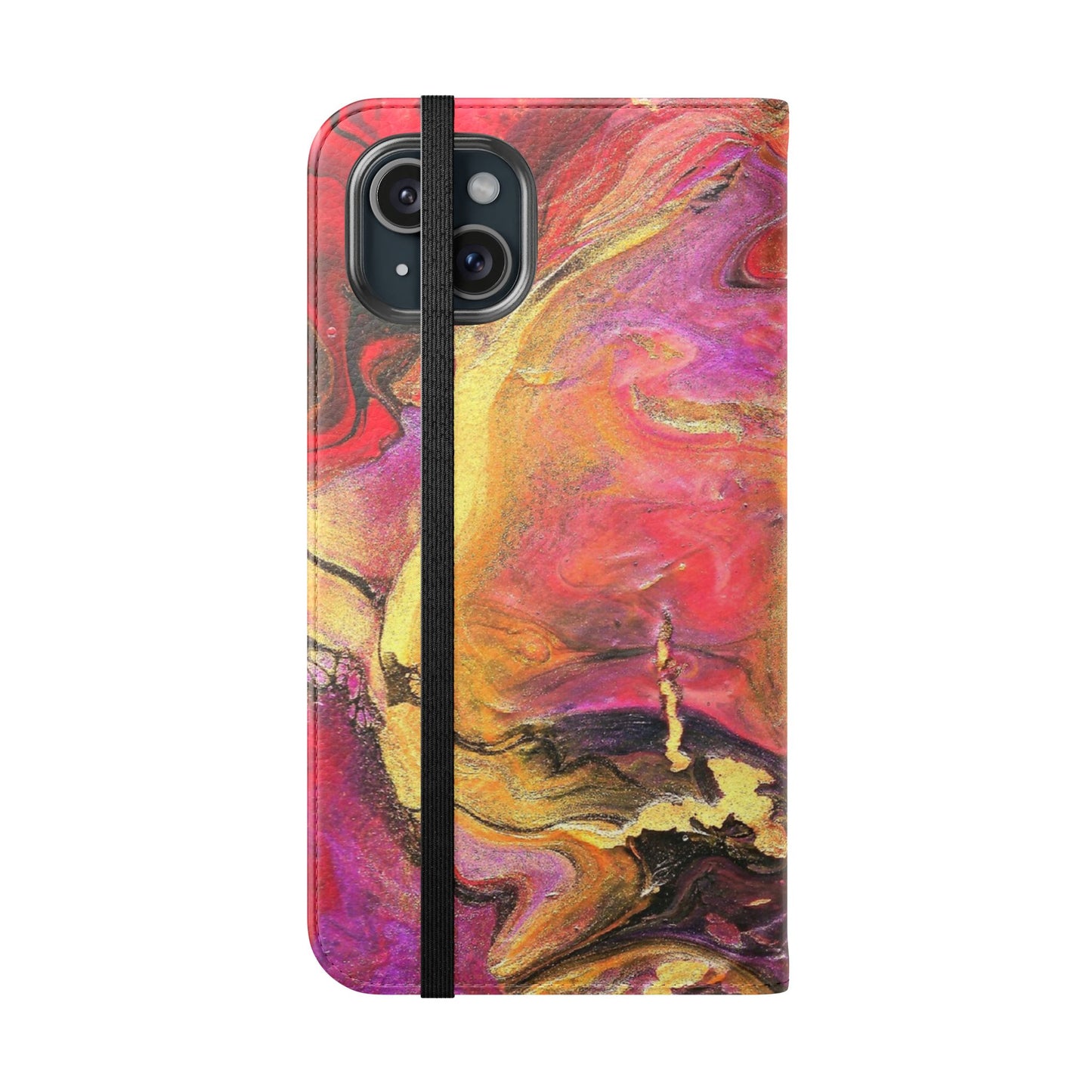 Flowing Royalty Flip Phone Case for iPhone 11 – 16 Pro, Samsung 21 – 22 Series