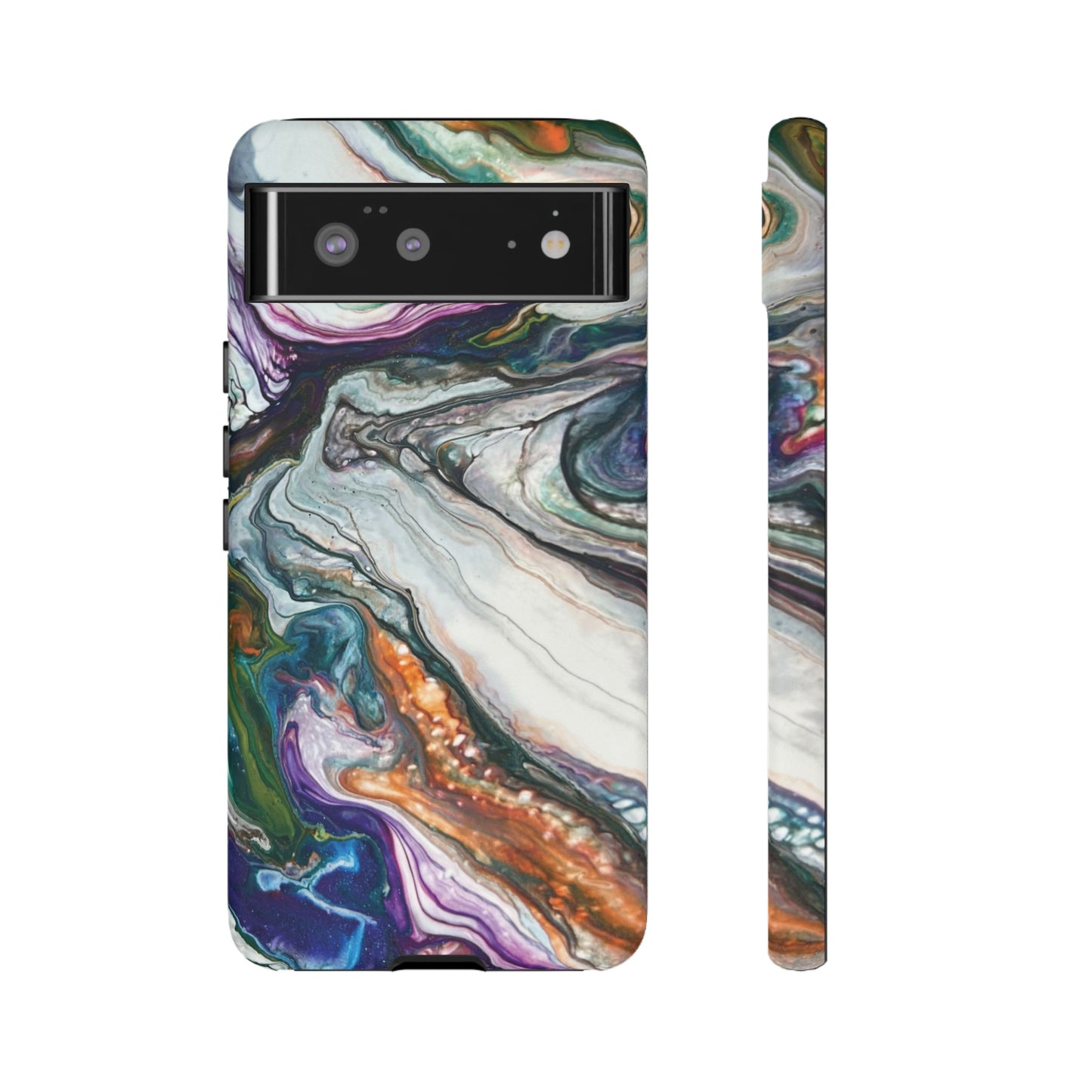 Vibrant Swirls Tough Phone Case for iPhone, Samsung Galaxy, and Google Pixel devices