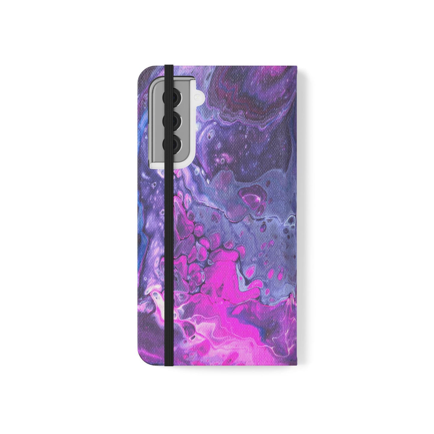 Velvet Twilight Flip Phone Case for iPhone 11 – 16 Pro, Samsung 21 – 22 Series