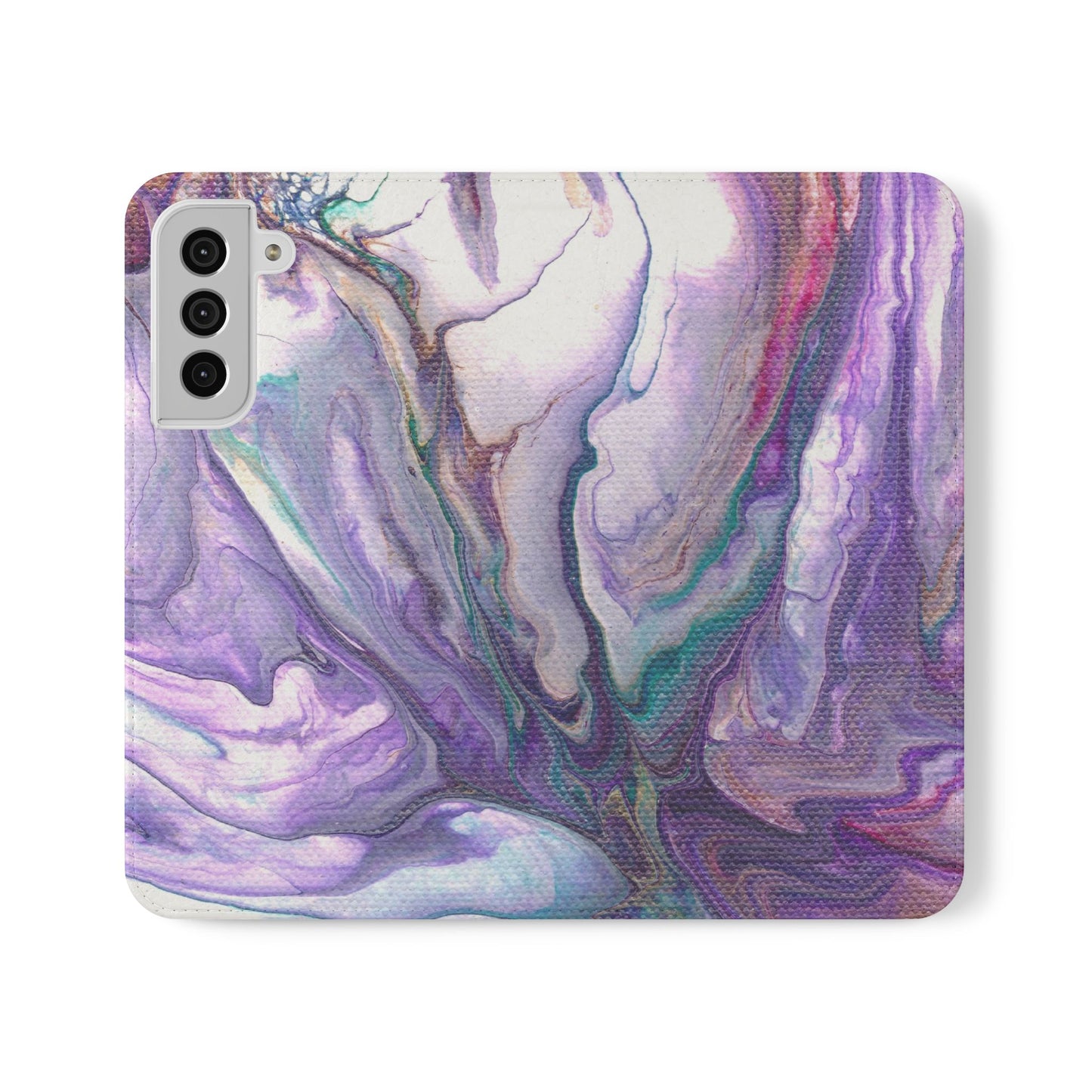 Majestic Marble Flip Phone Case for iPhone 11 – 16 Pro, Samsung 21 – 22 Series