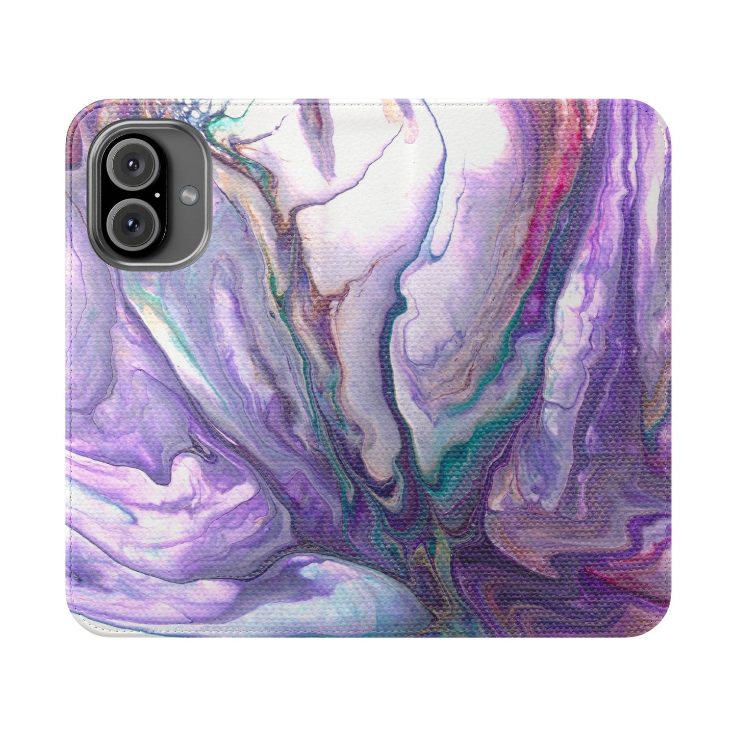 Majestic Marble Flip Phone Case for iPhone 11 – 16 Pro, Samsung 21 – 22 Series