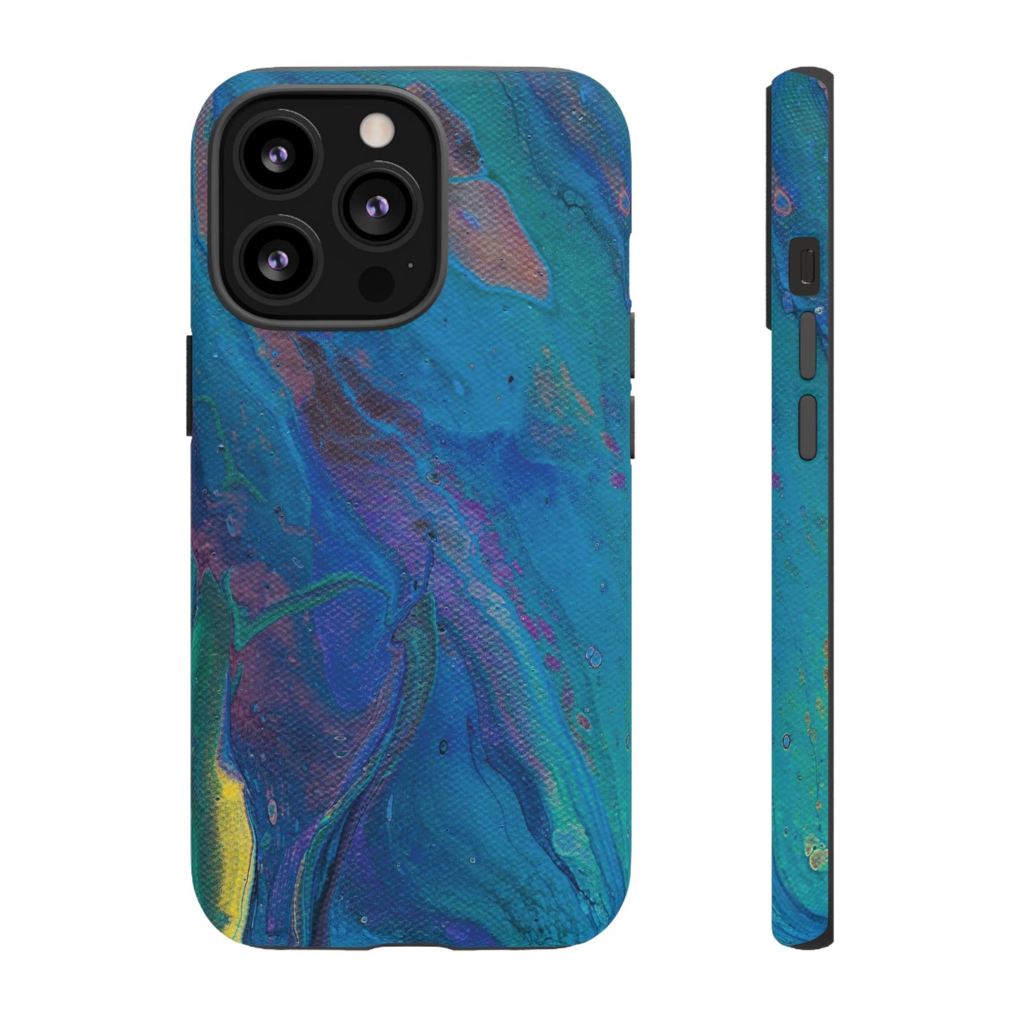 Peacock Swirls Tough Phone Case for iPhone, Samsung Galaxy, and Google Pixel devices