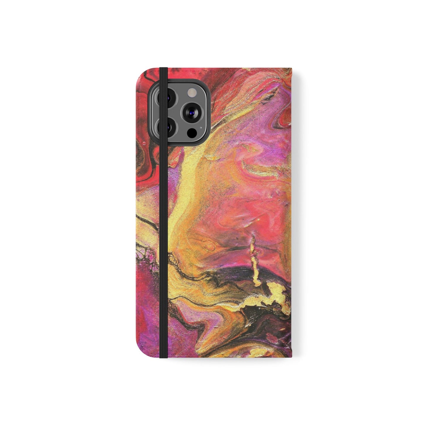 Flowing Royalty Flip Phone Case for iPhone 11 – 16 Pro, Samsung 21 – 22 Series