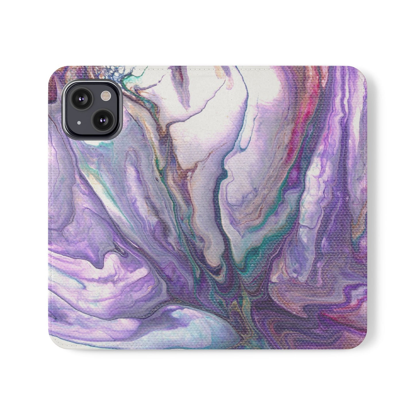 Majestic Marble Flip Phone Case for iPhone 11 – 16 Pro, Samsung 21 – 22 Series