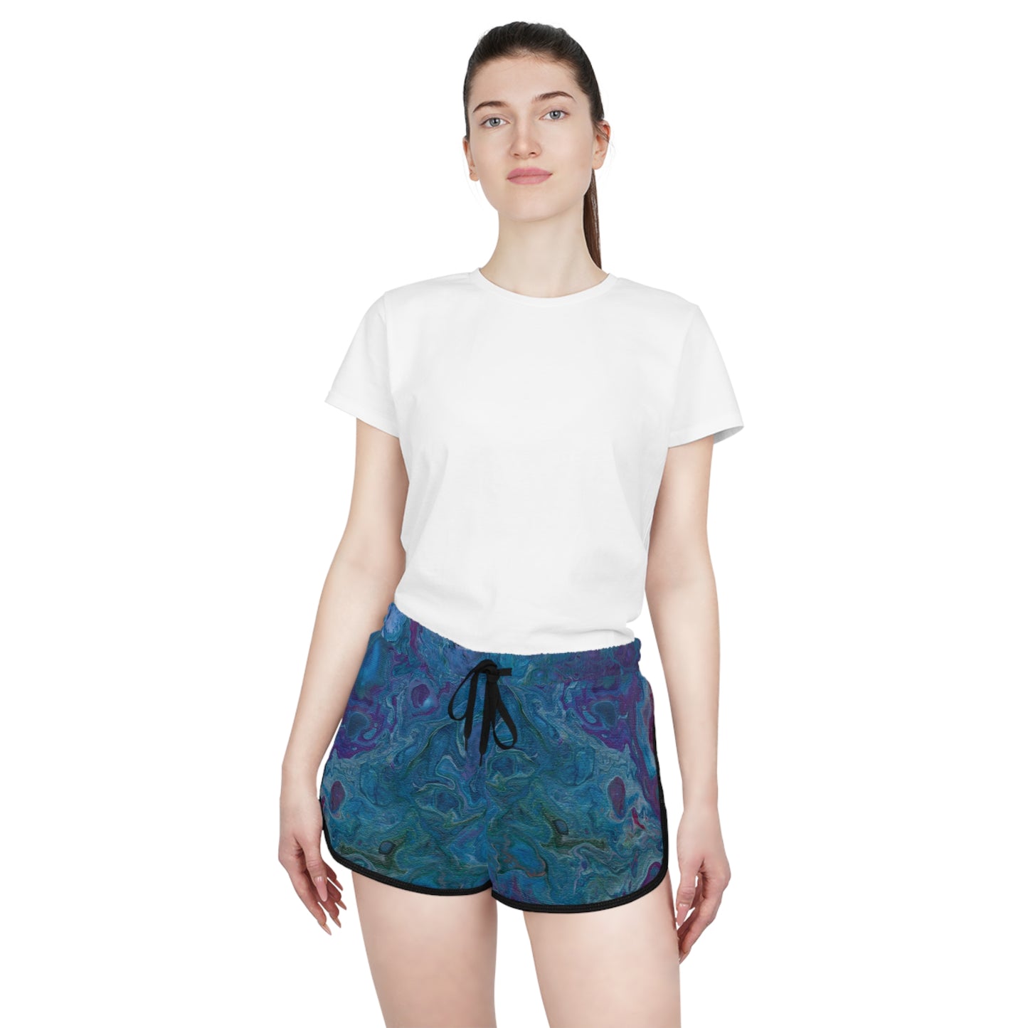 Women's Relaxed Shorts - Azure Seas