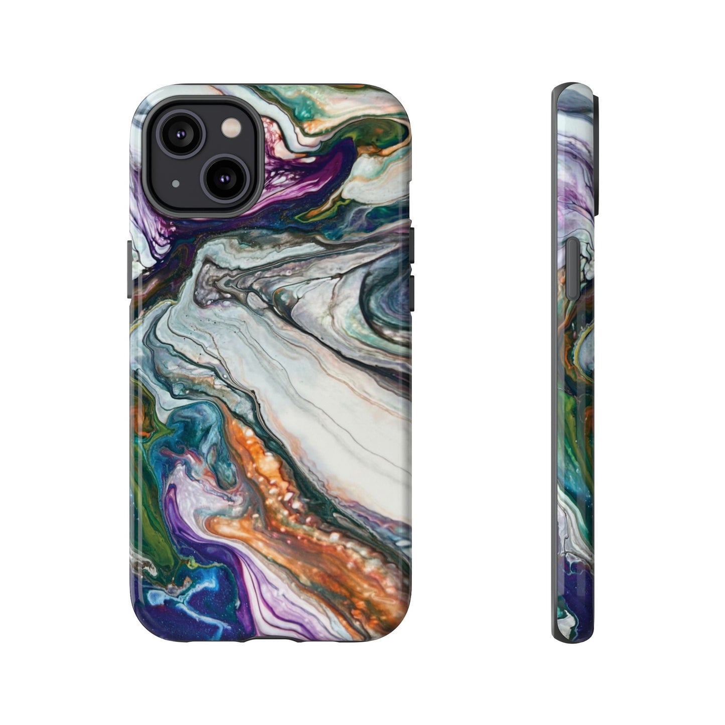 Vibrant Swirls Tough Phone Case for iPhone, Samsung Galaxy, and Google Pixel devices