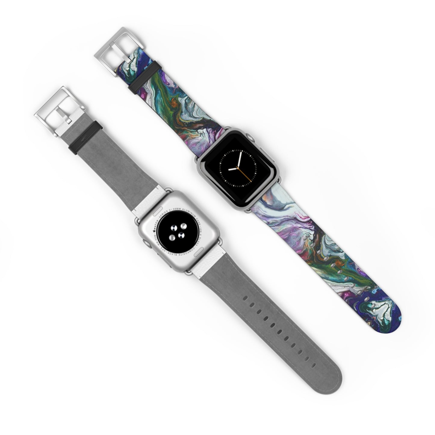 Vibrant Swirls Watch Band for Apple Watch Series 1-9, Ultra, and SE devices