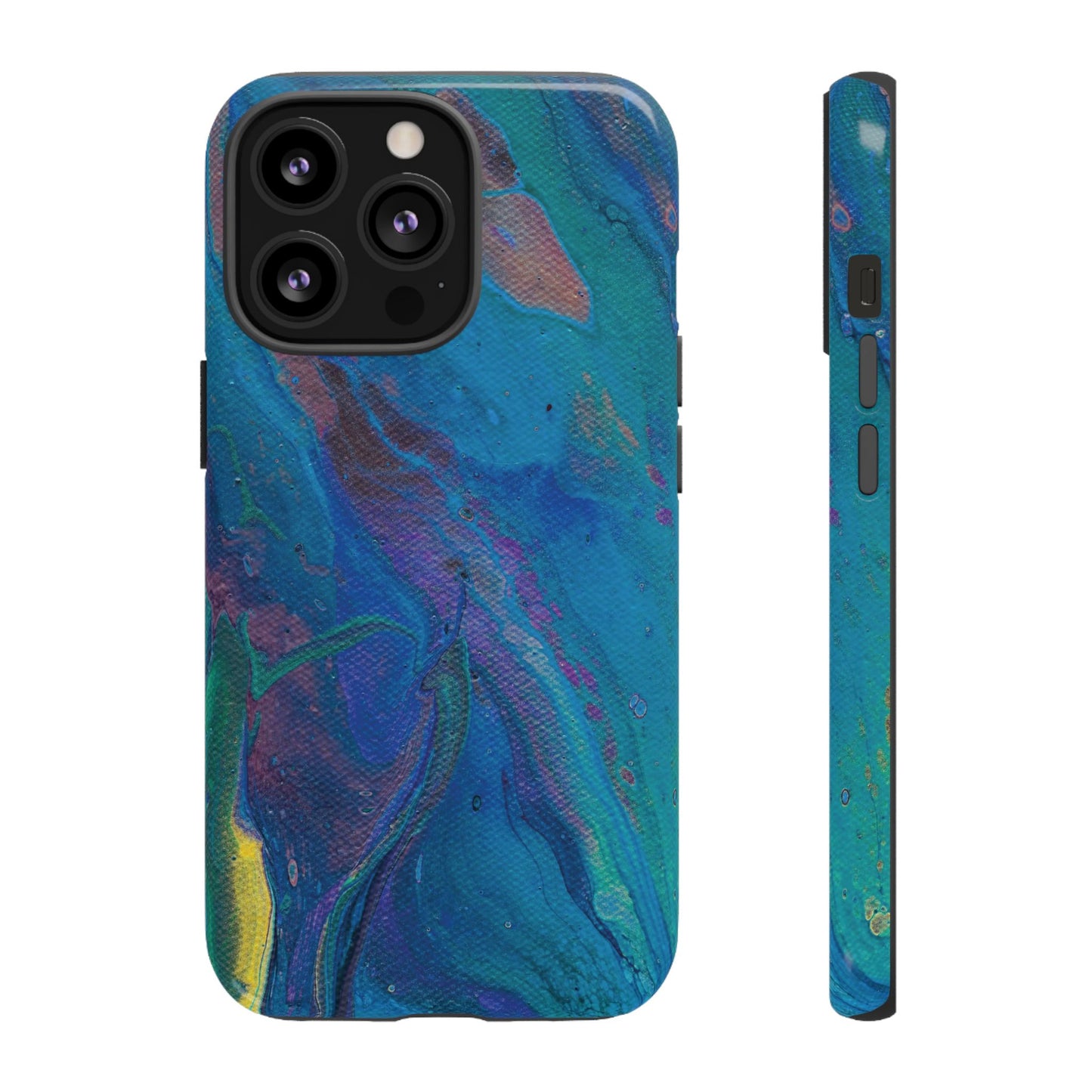 Peacock Swirls Tough Phone Case for iPhone, Samsung Galaxy, and Google Pixel devices