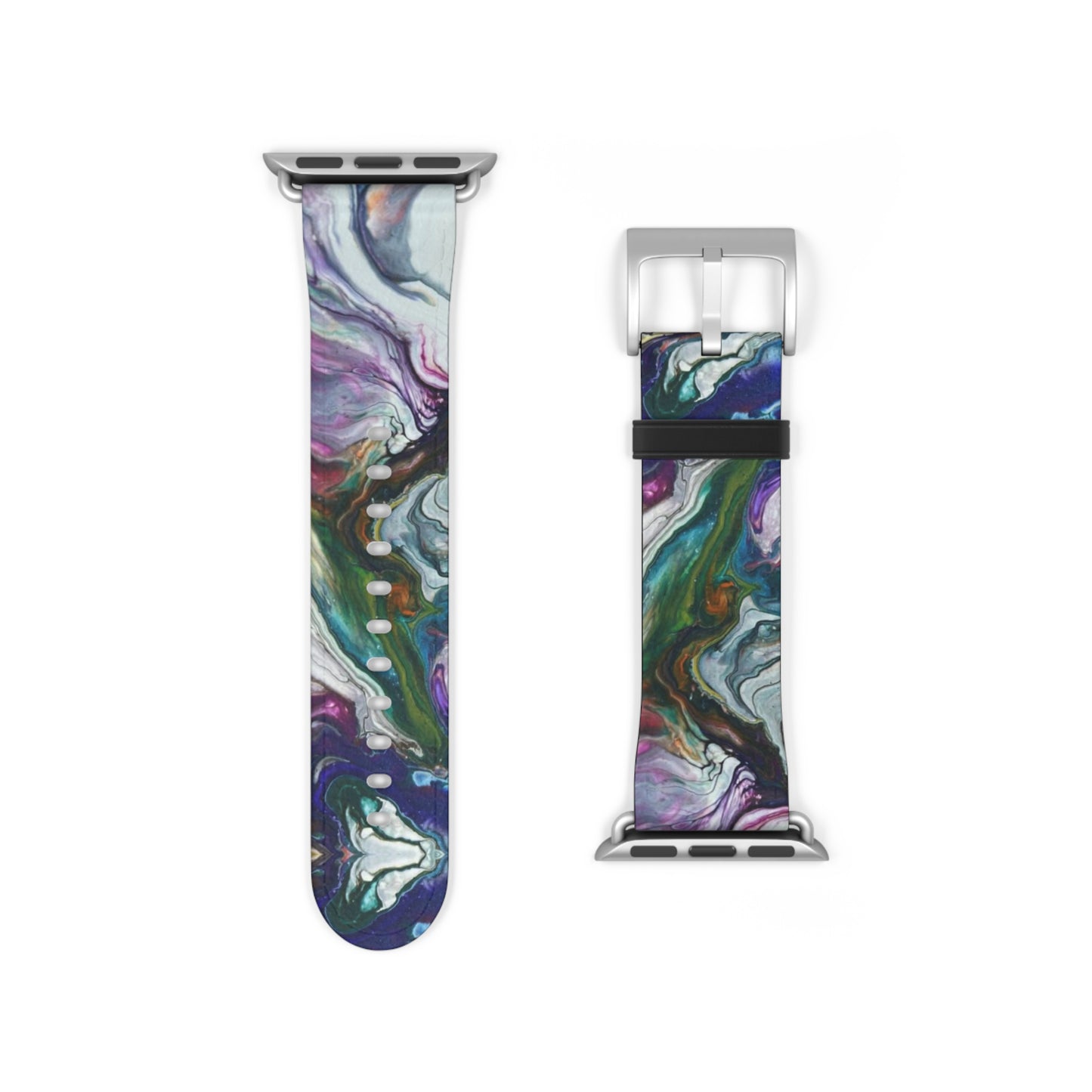 Vibrant Swirls Watch Band for Apple Watch Series 1-9, Ultra, and SE devices