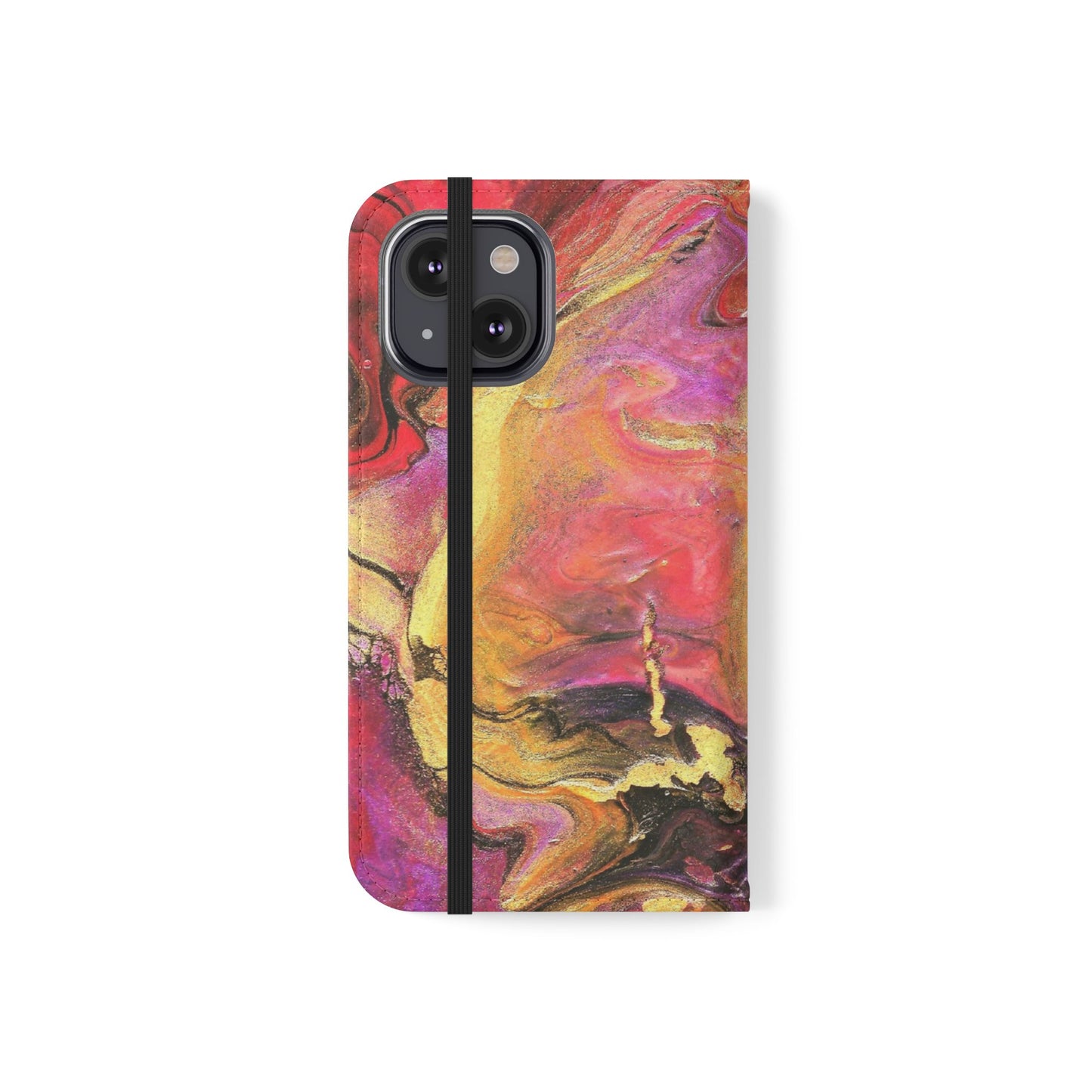 Flowing Royalty Flip Phone Case for iPhone 11 – 16 Pro, Samsung 21 – 22 Series