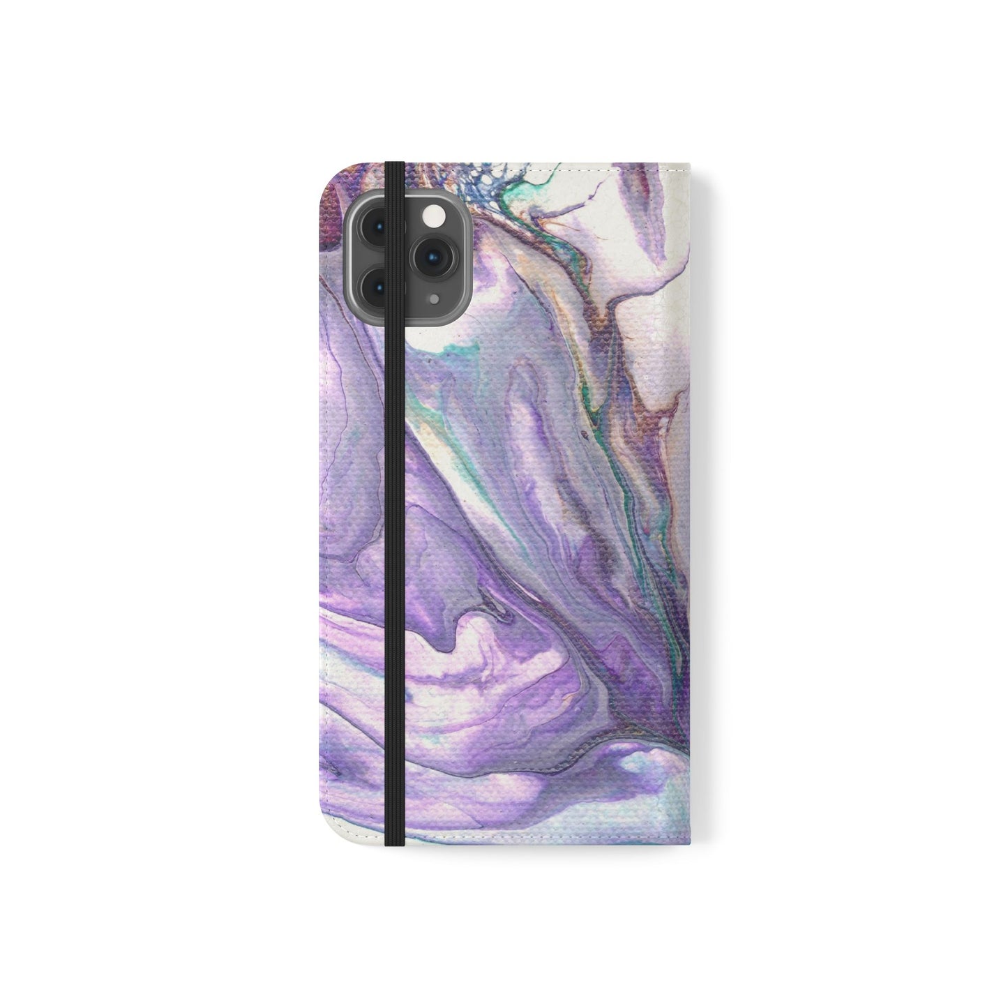 Majestic Marble Flip Phone Case for iPhone 11 – 16 Pro, Samsung 21 – 22 Series