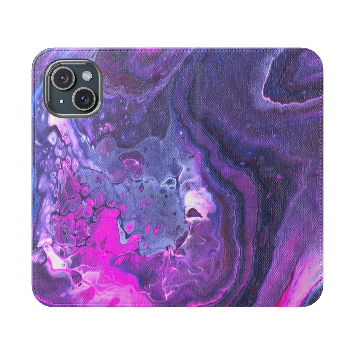 Velvet Twilight Flip Phone Case for iPhone 11 – 16 Pro, Samsung 21 – 22 Series