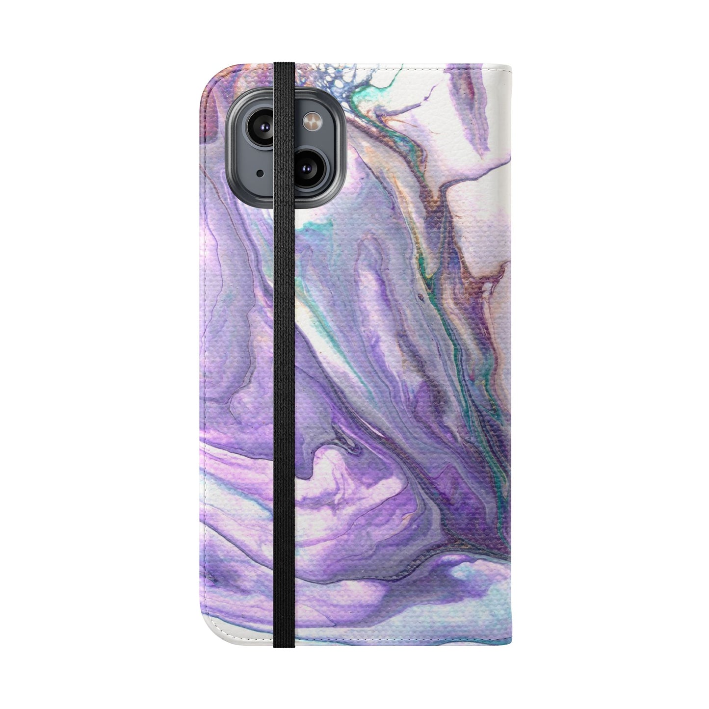 Majestic Marble Flip Phone Case for iPhone 11 – 16 Pro, Samsung 21 – 22 Series