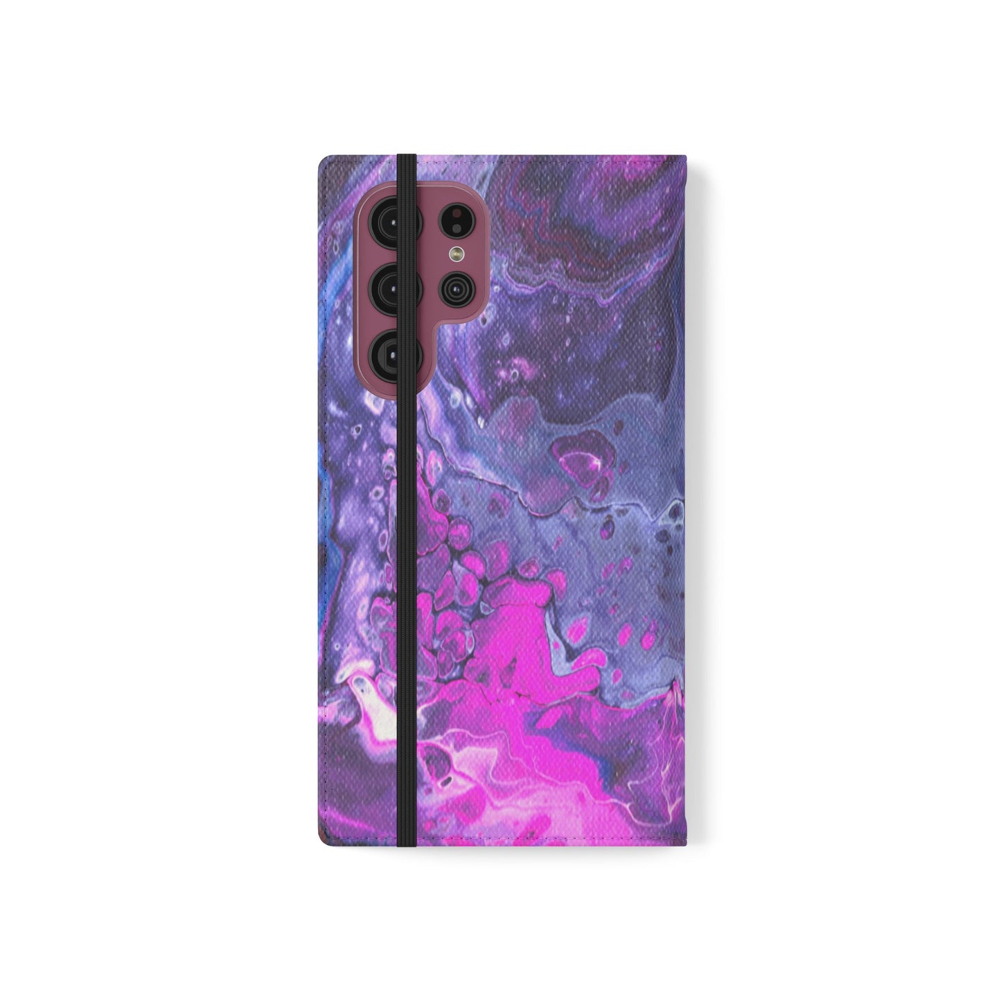 Velvet Twilight Flip Phone Case for iPhone 11 – 16 Pro, Samsung 21 – 22 Series