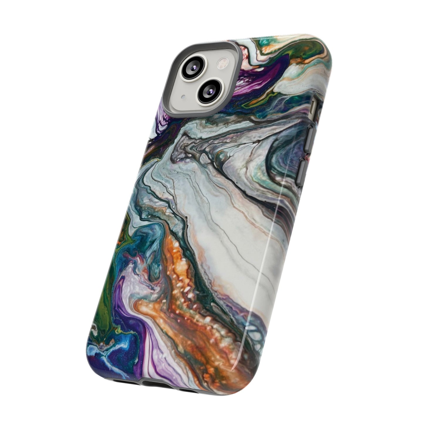 Vibrant Swirls Tough Phone Case for iPhone, Samsung Galaxy, and Google Pixel devices