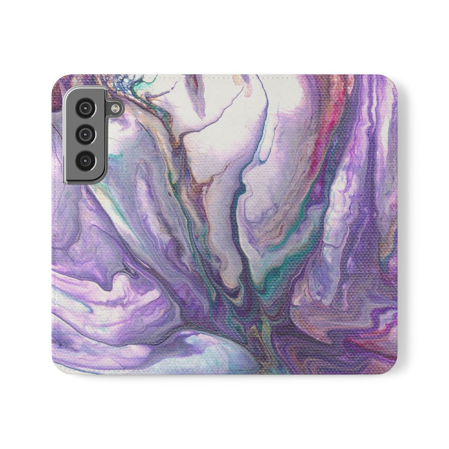 Majestic Marble Flip Phone Case for iPhone 11 – 16 Pro, Samsung 21 – 22 Series
