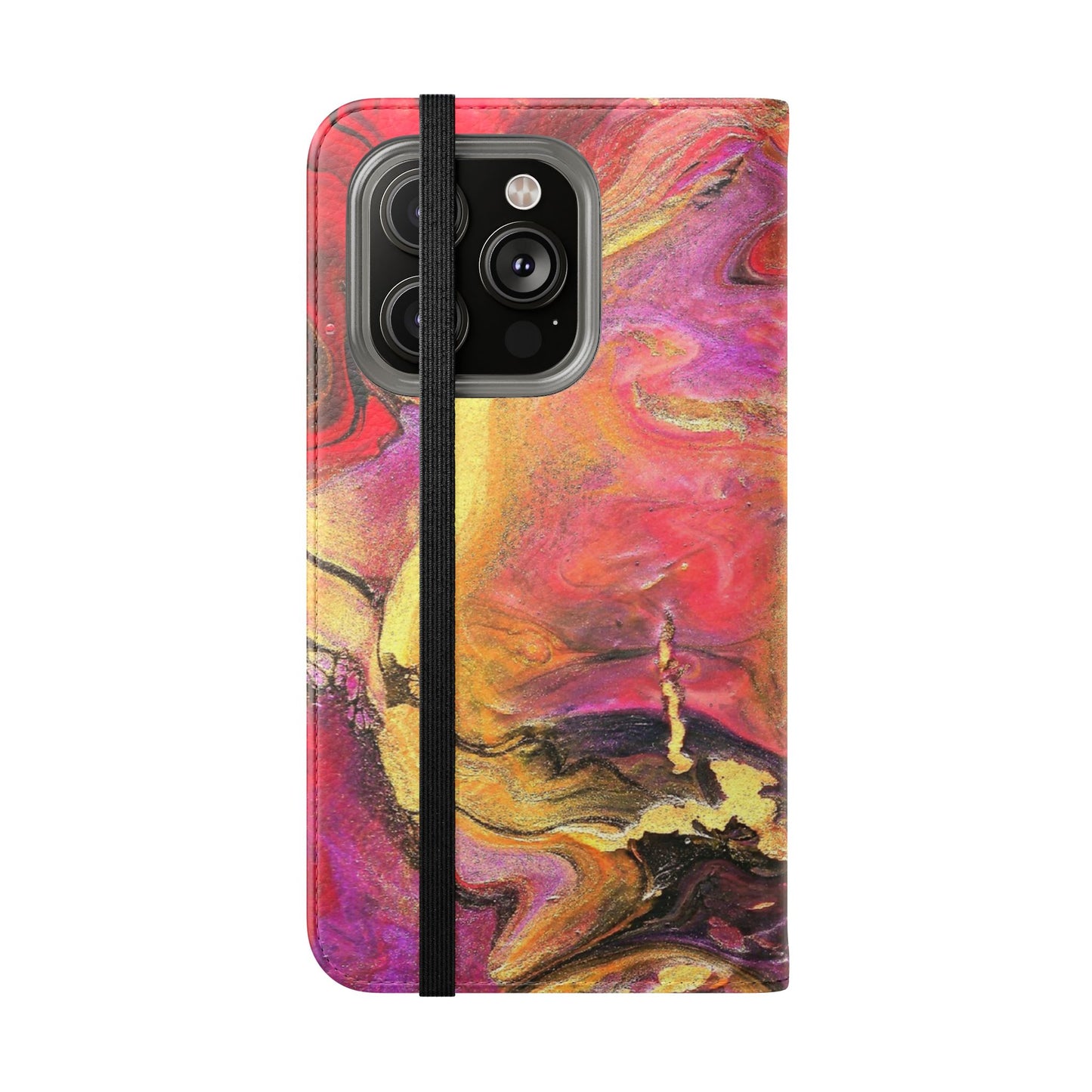 Flowing Royalty Flip Phone Case for iPhone 11 – 16 Pro, Samsung 21 – 22 Series