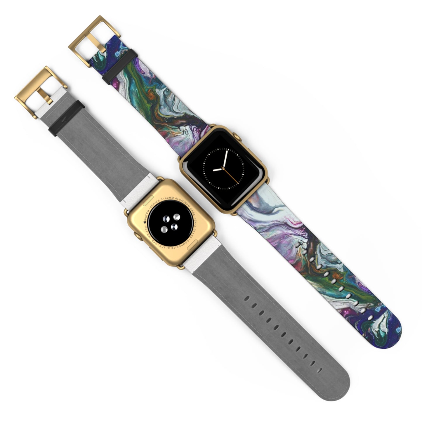 Vibrant Swirls Watch Band for Apple Watch Series 1-9, Ultra, and SE devices