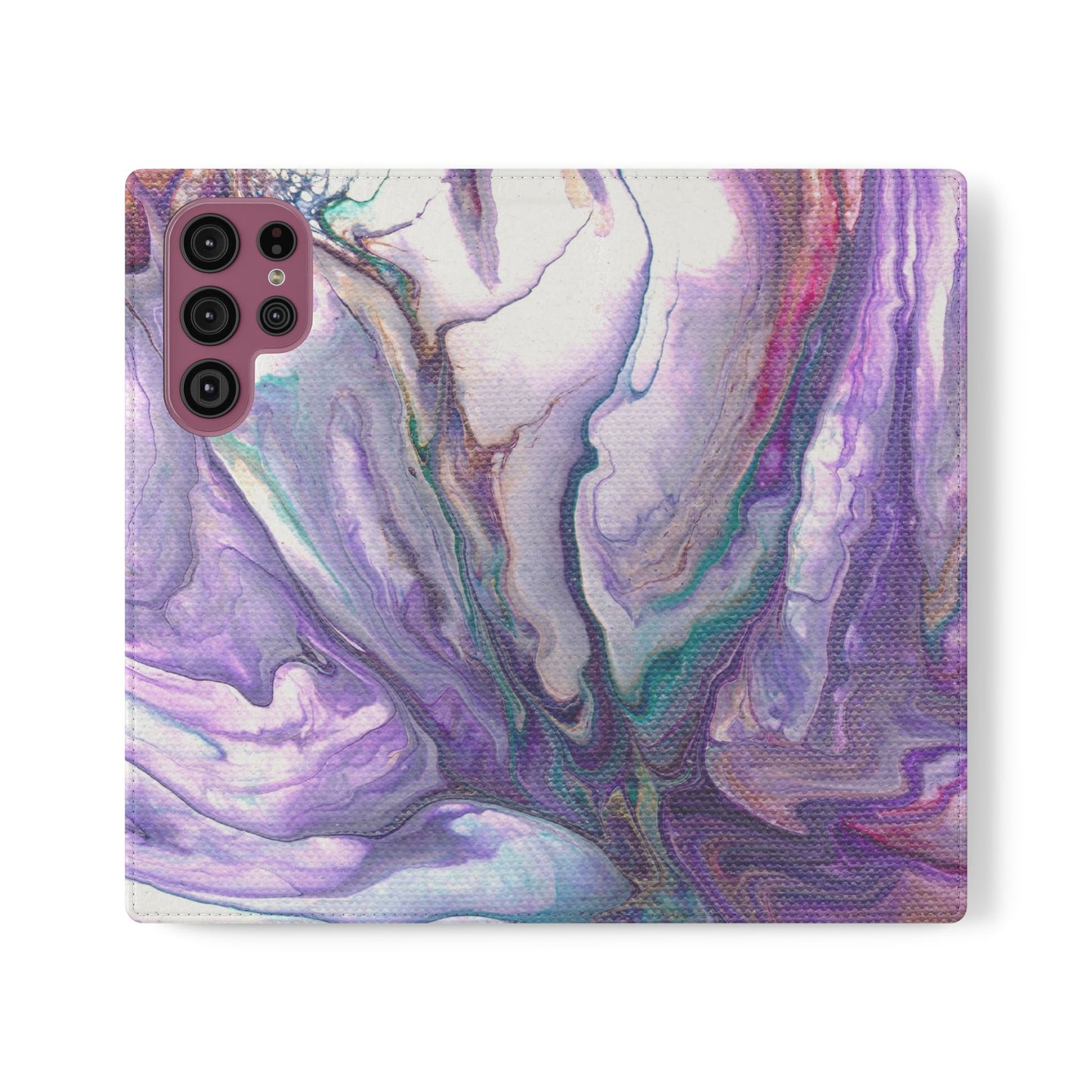 Majestic Marble Flip Phone Case for iPhone 11 – 16 Pro, Samsung 21 – 22 Series