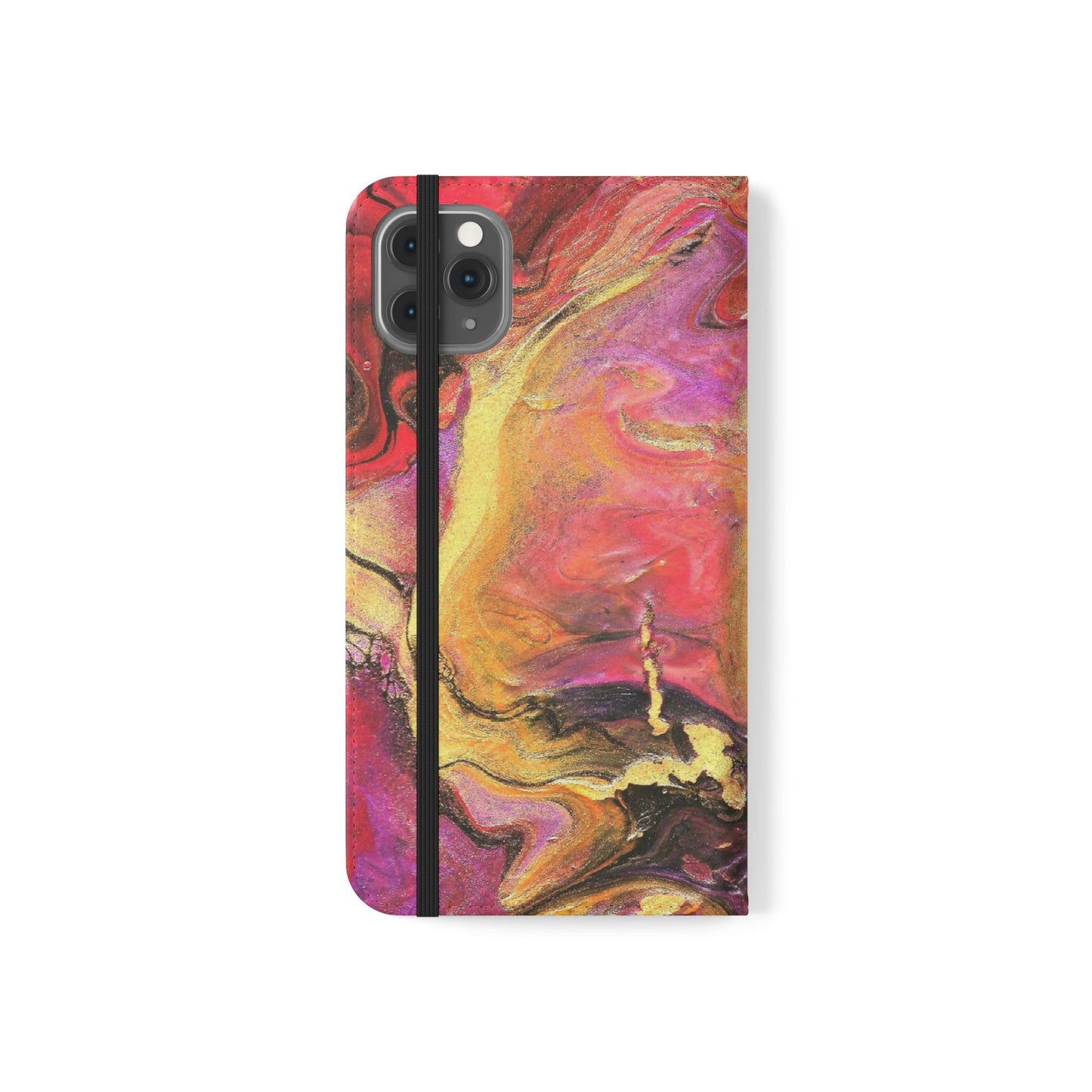 Flowing Royalty Flip Phone Case for iPhone 11 – 16 Pro, Samsung 21 – 22 Series