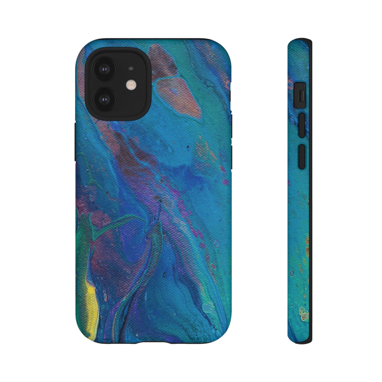 Peacock Swirls Tough Phone Case for iPhone, Samsung Galaxy, and Google Pixel devices