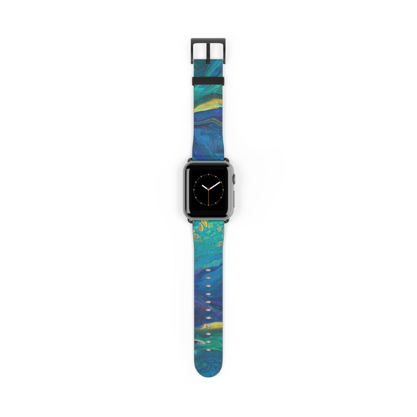 Peacock Swirls Watch Band for Apple Watch Series 1-9, Ultra, and SE devices
