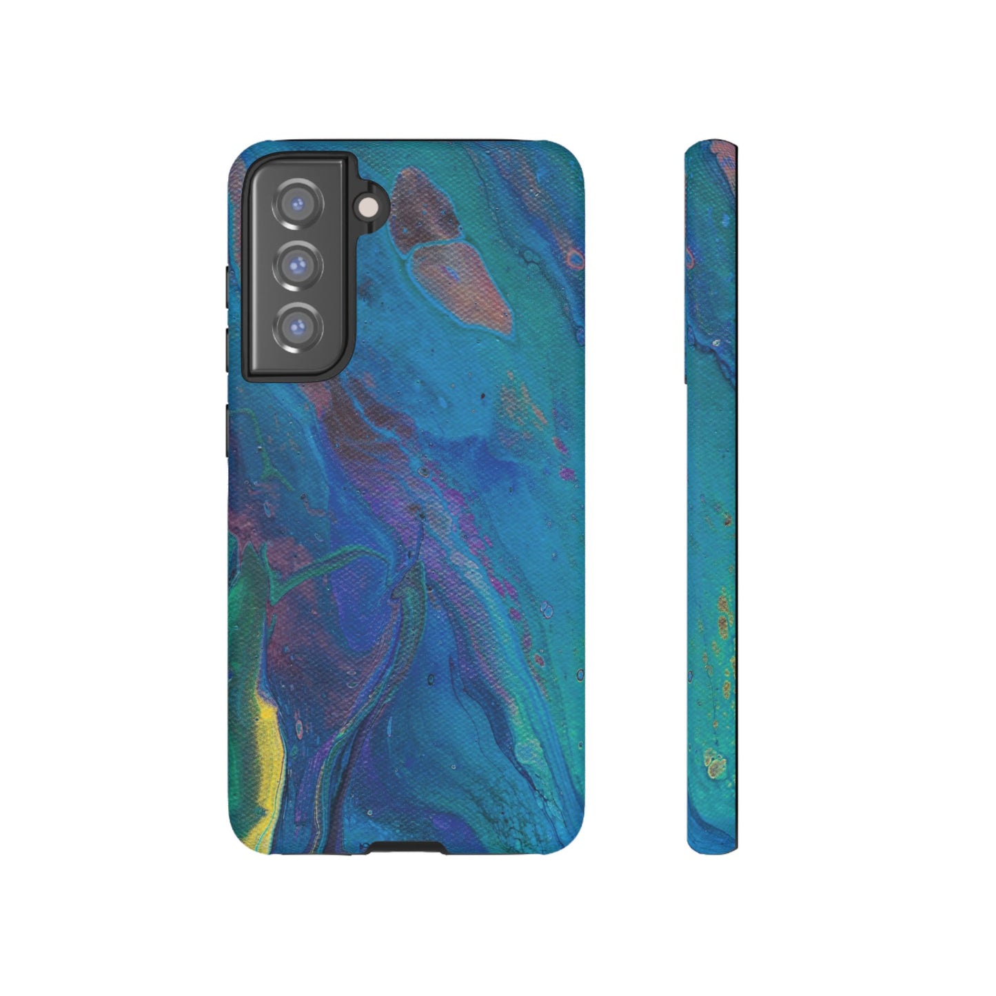 Peacock Swirls Tough Phone Case for iPhone, Samsung Galaxy, and Google Pixel devices