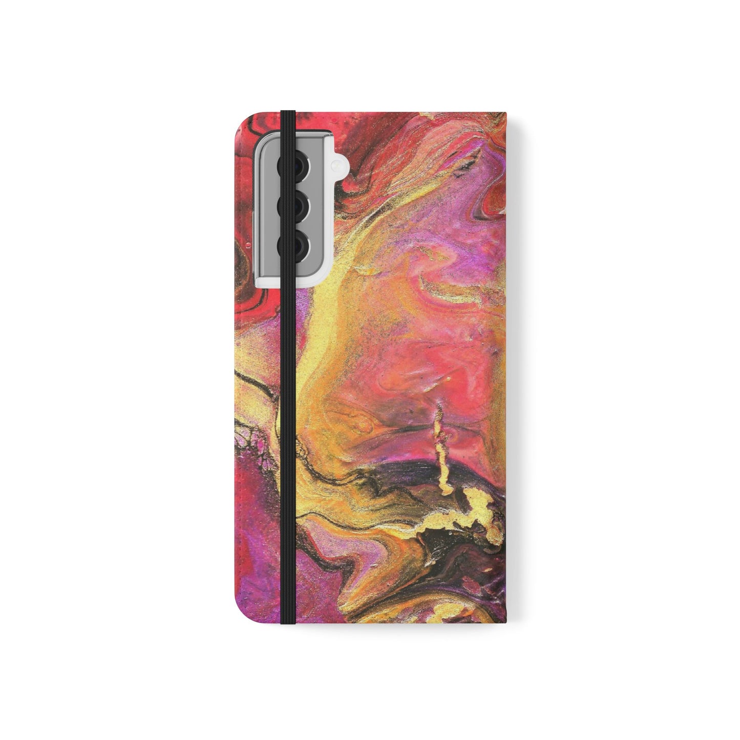 Flowing Royalty Flip Phone Case for iPhone 11 – 16 Pro, Samsung 21 – 22 Series
