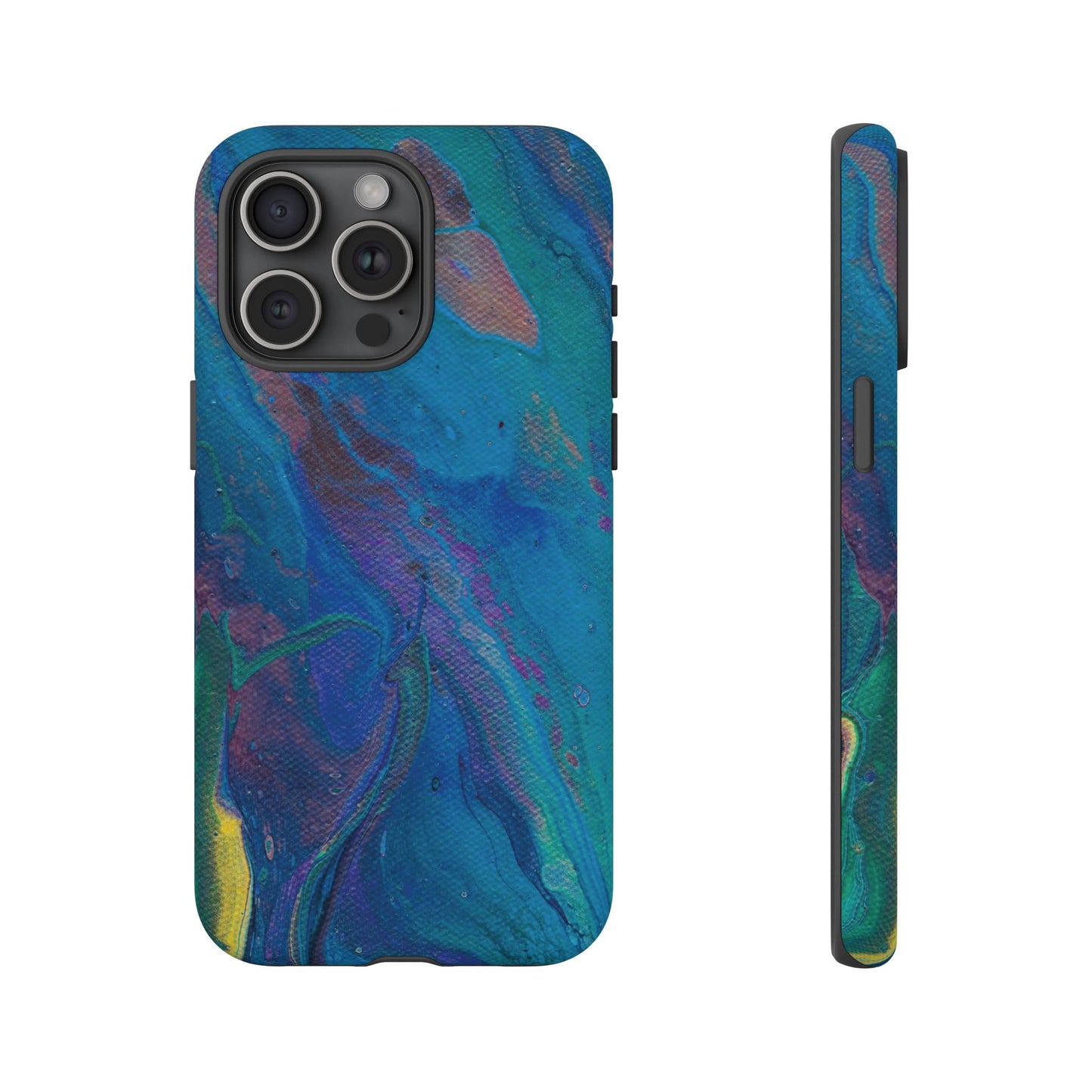 Peacock Swirls Tough Phone Case for iPhone, Samsung Galaxy, and Google Pixel devices