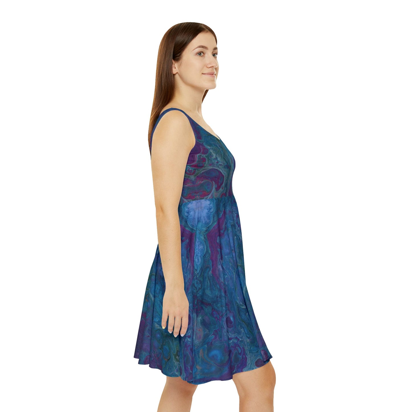 Women's Skater Dress - Azure Seas
