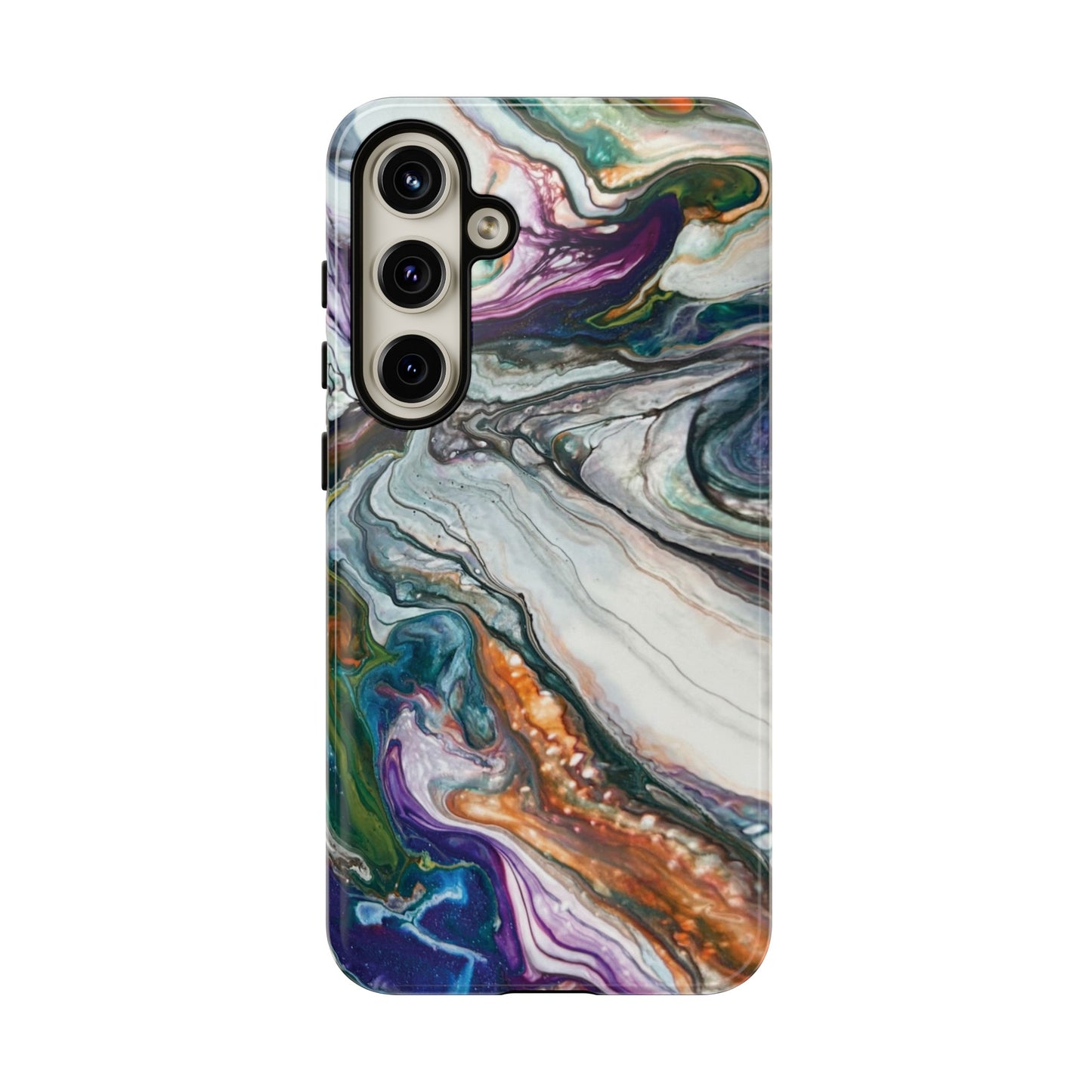 Vibrant Swirls Tough Phone Case for iPhone, Samsung Galaxy, and Google Pixel devices