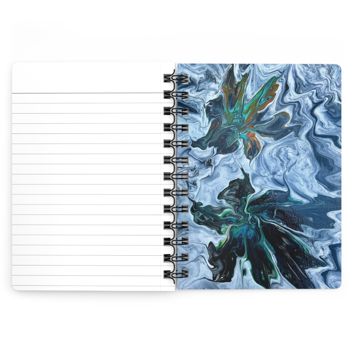 Spiral Bound Notebook with Inside Cover Artwork - Symphony of Colors
