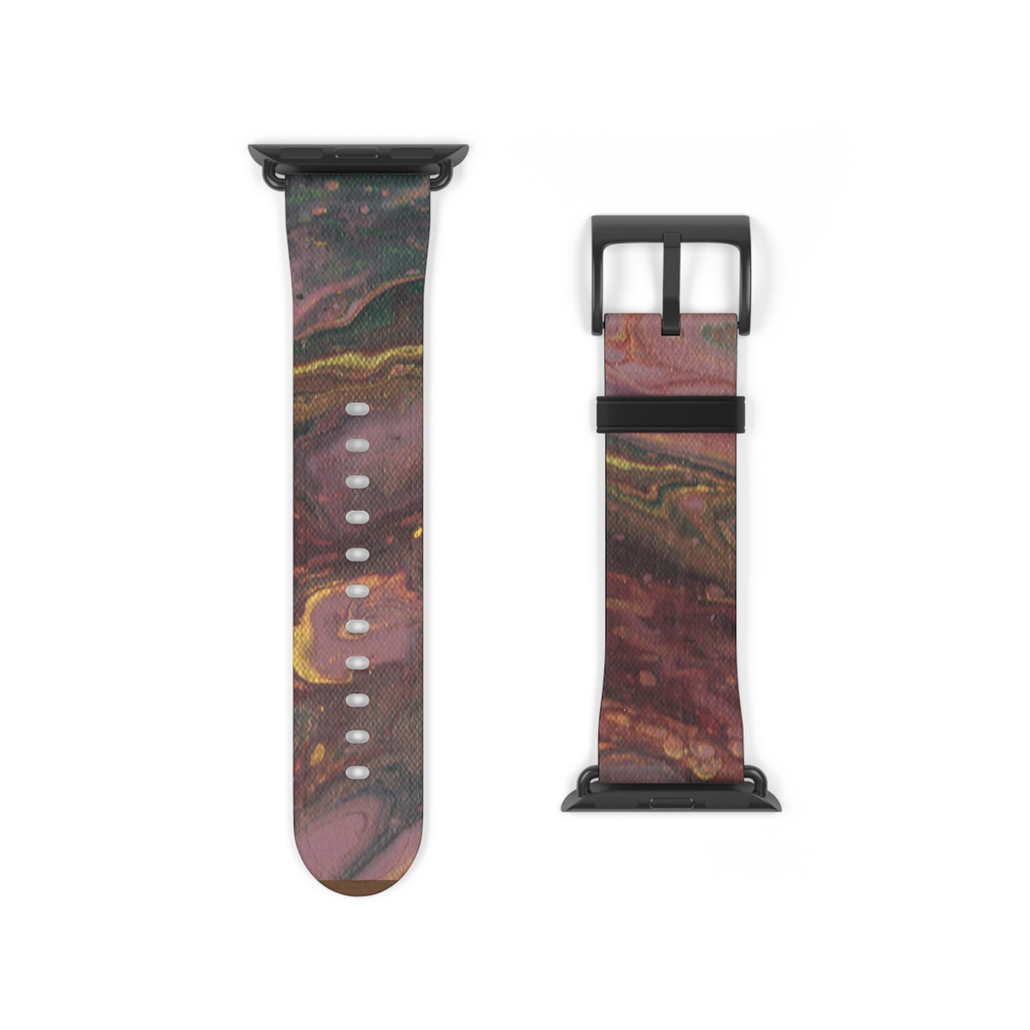 Burgundy Tapestry Watch Band for Apple Watch Series 1-9, Ultra, and SE devices