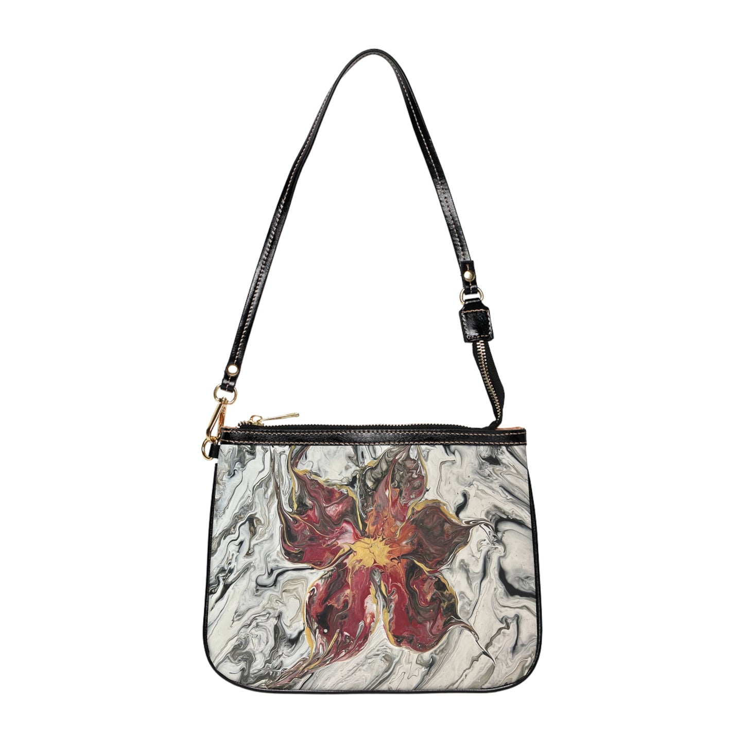 Small Vegan Leather Shoulder Bag - Beauty Amongst Chaos
