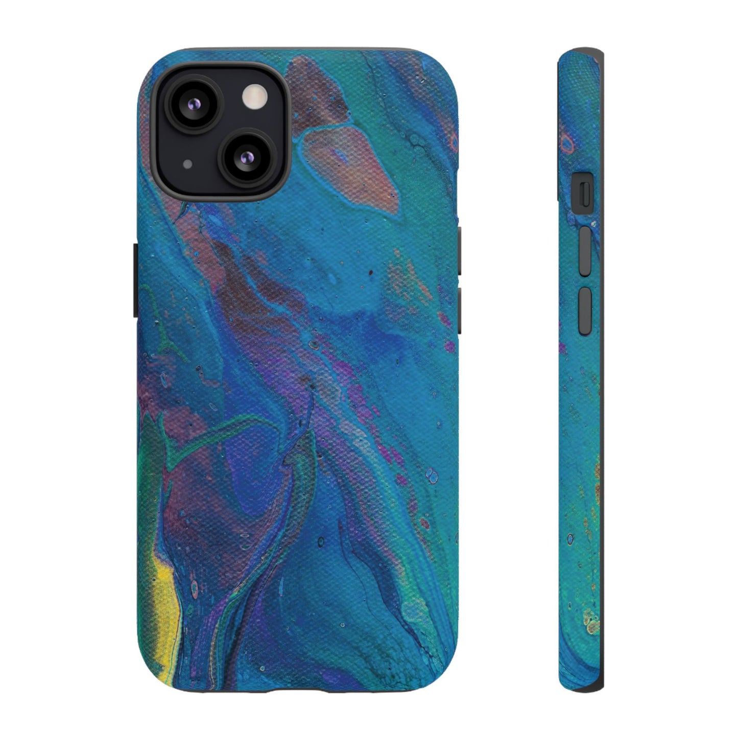 Peacock Swirls Tough Phone Case for iPhone, Samsung Galaxy, and Google Pixel devices
