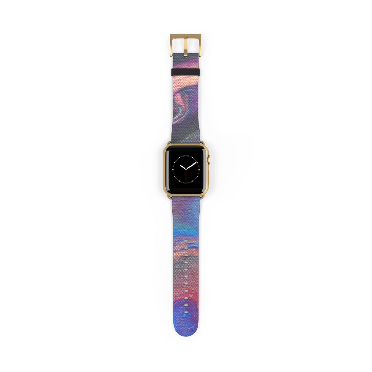 Mystic Currents Fluid Art Design Watch Band for Apple Watch Series 1-9, Ultra, and SE devices