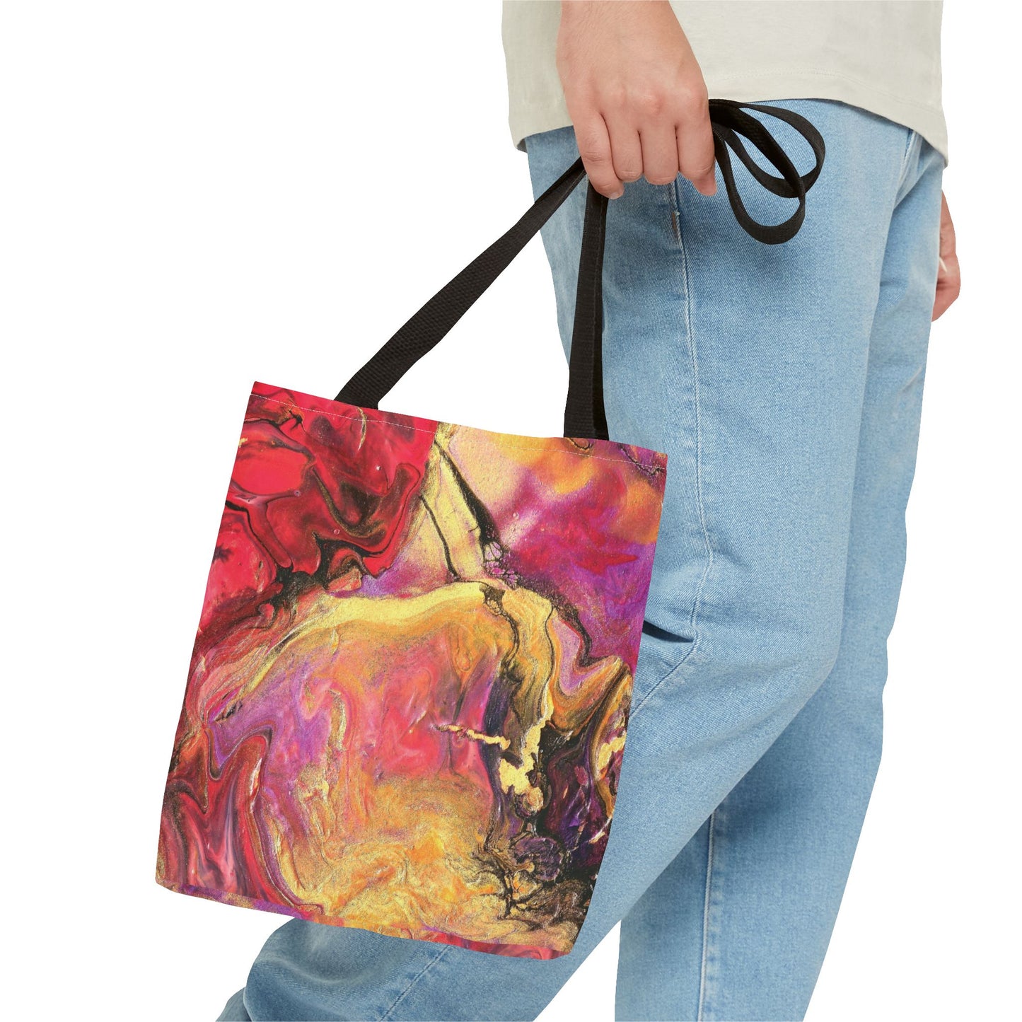 Tote Bag - Royal Flow Fluid Art Inspired