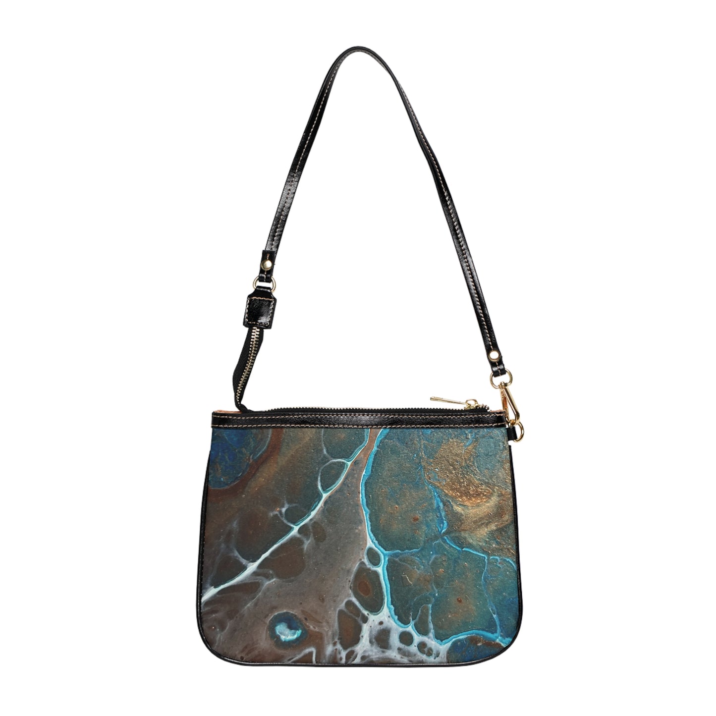Small Vegan Leather Shoulder Bag - Earthglow