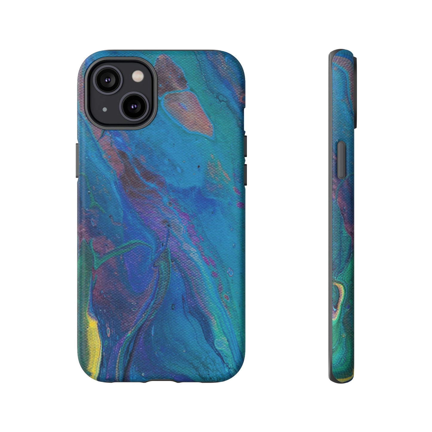 Peacock Swirls Tough Phone Case for iPhone, Samsung Galaxy, and Google Pixel devices