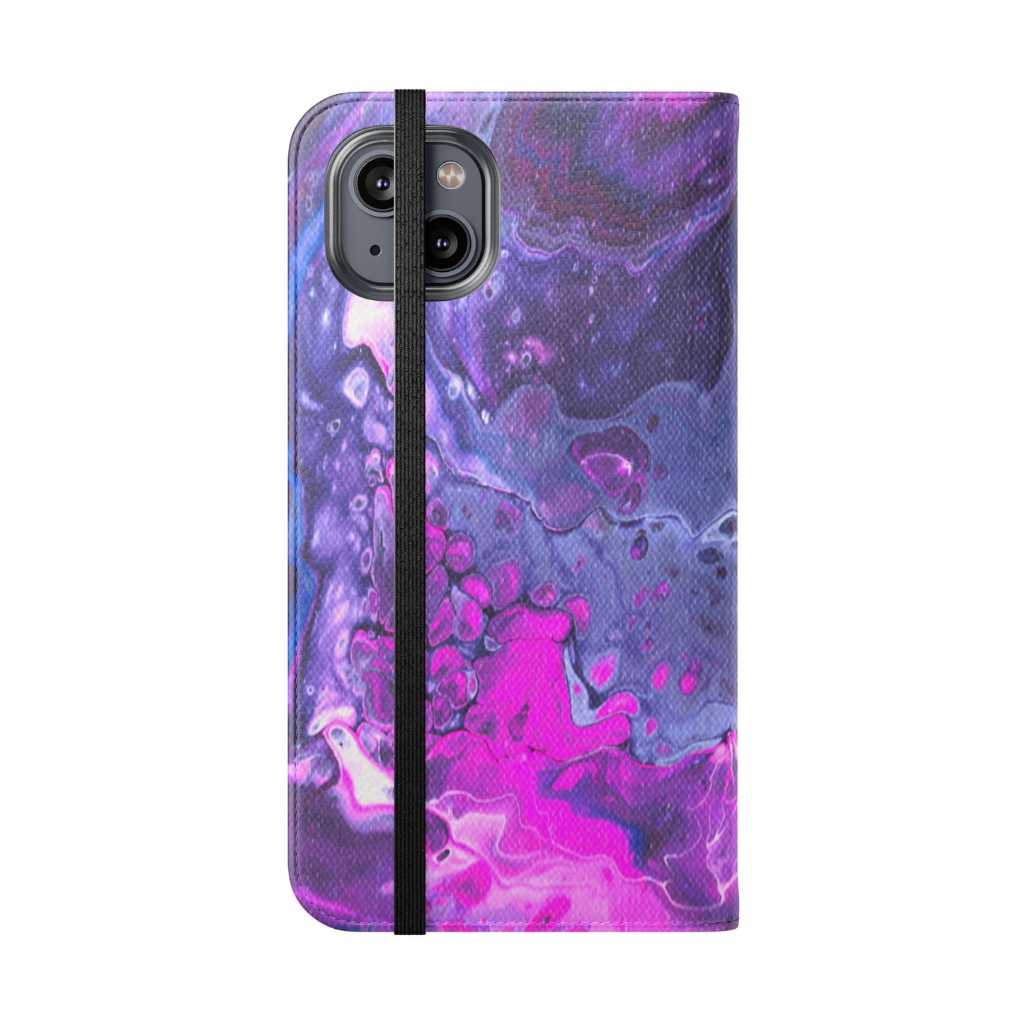 Velvet Twilight Flip Phone Case for iPhone 11 – 16 Pro, Samsung 21 – 22 Series