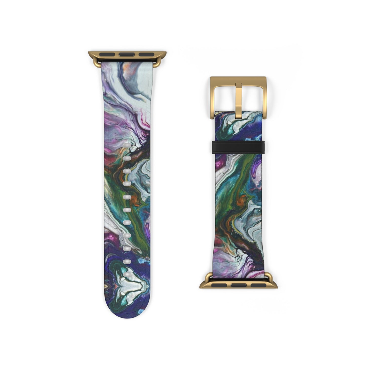 Vibrant Swirls Watch Band for Apple Watch Series 1-9, Ultra, and SE devices
