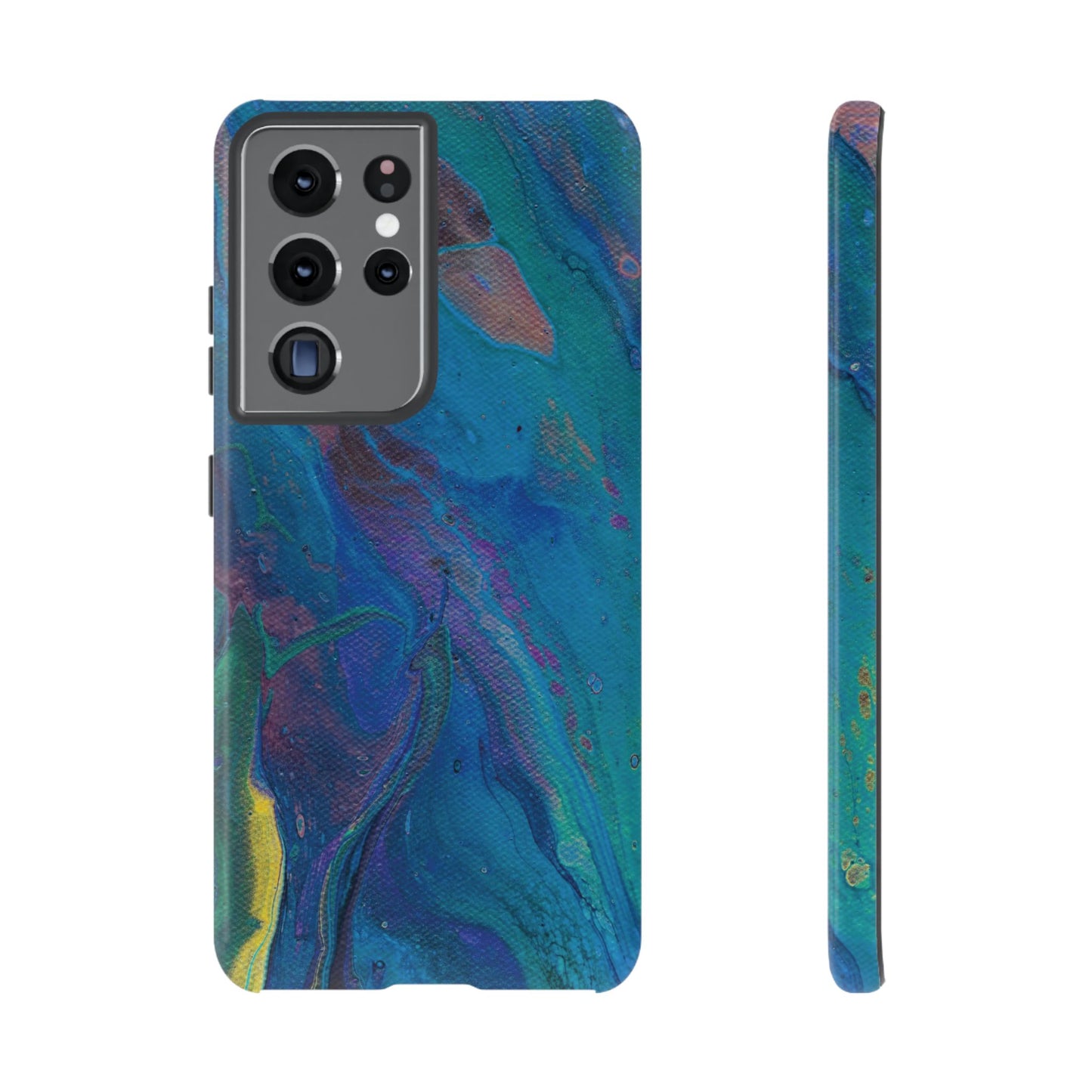 Peacock Swirls Tough Phone Case for iPhone, Samsung Galaxy, and Google Pixel devices